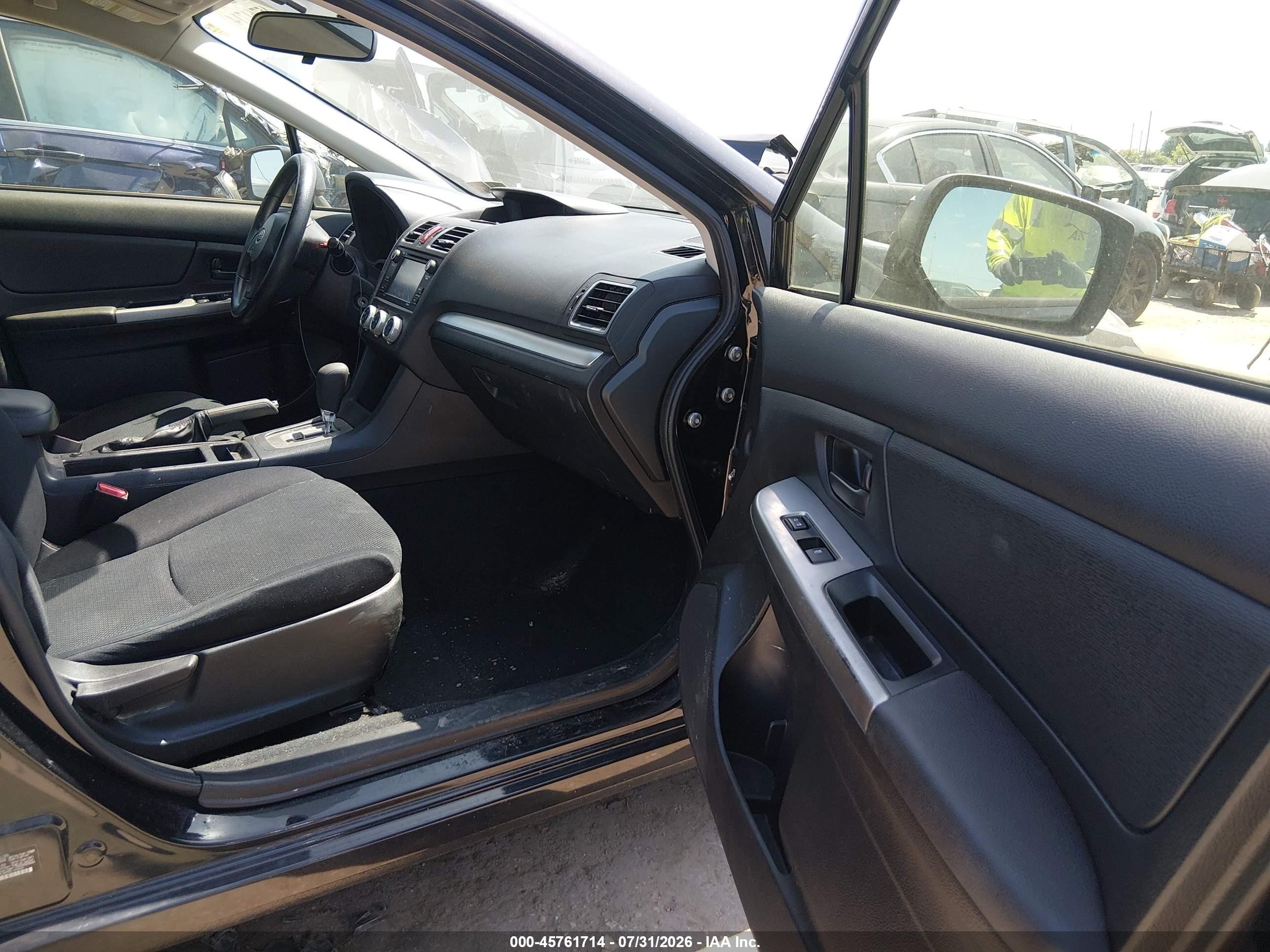 2015 Subaru Impreza 2.0i Black vin: JF1GJAA62FH005804