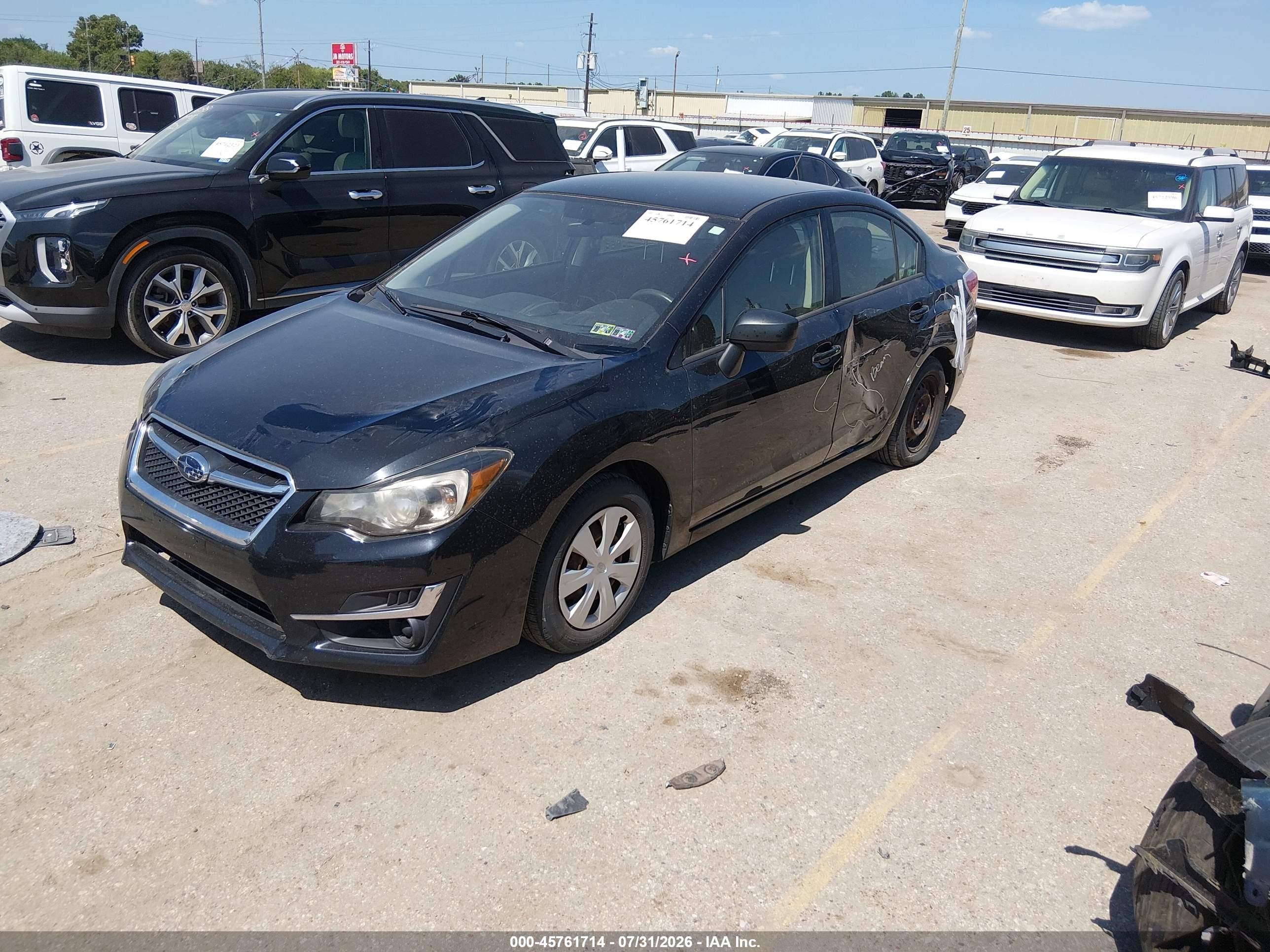 2015 Subaru Impreza 2.0i Black vin: JF1GJAA62FH005804