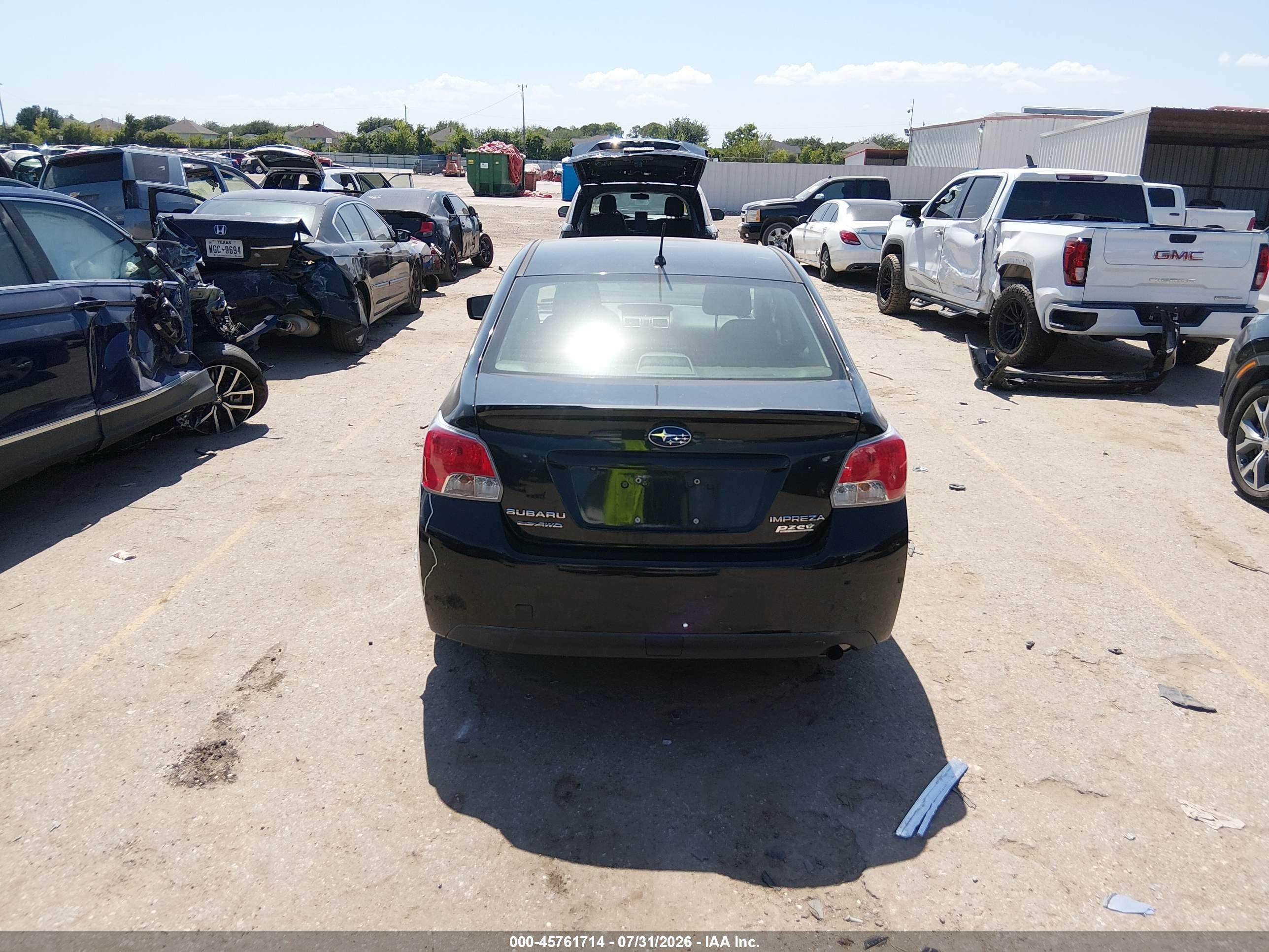 2015 Subaru Impreza 2.0i Black vin: JF1GJAA62FH005804