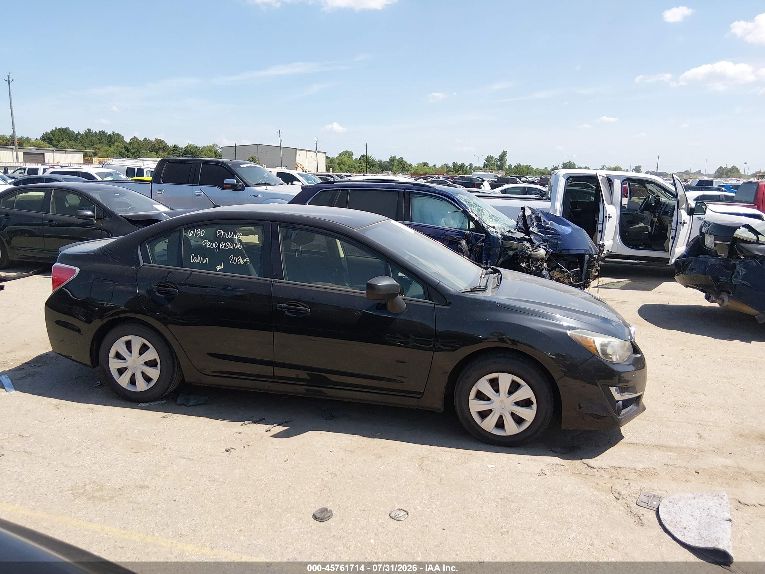 2015 Subaru Impreza 2.0i Black vin: JF1GJAA62FH005804