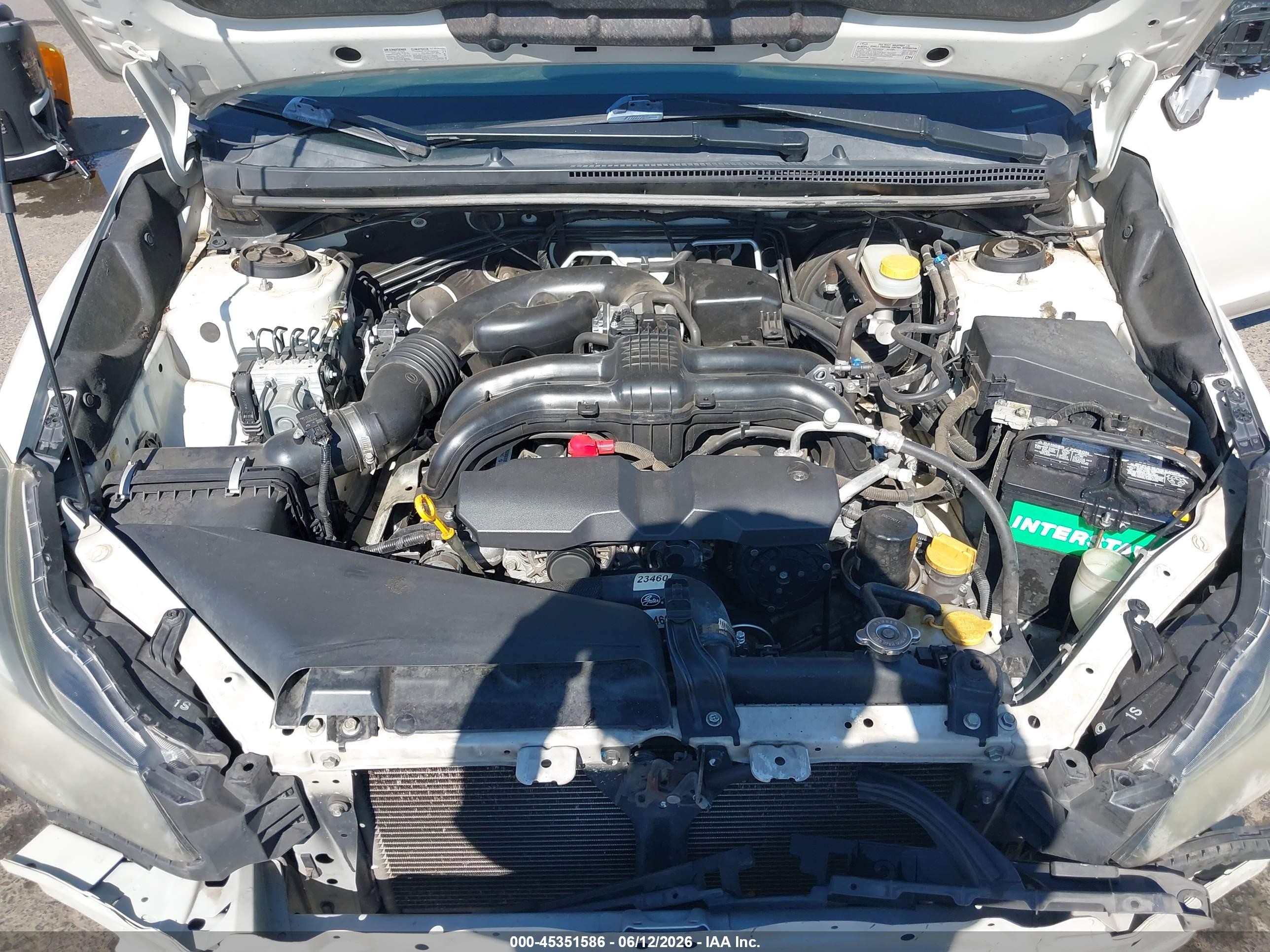 2015 Subaru Impreza 2.0i White vin: JF1GJAA62FH010307
