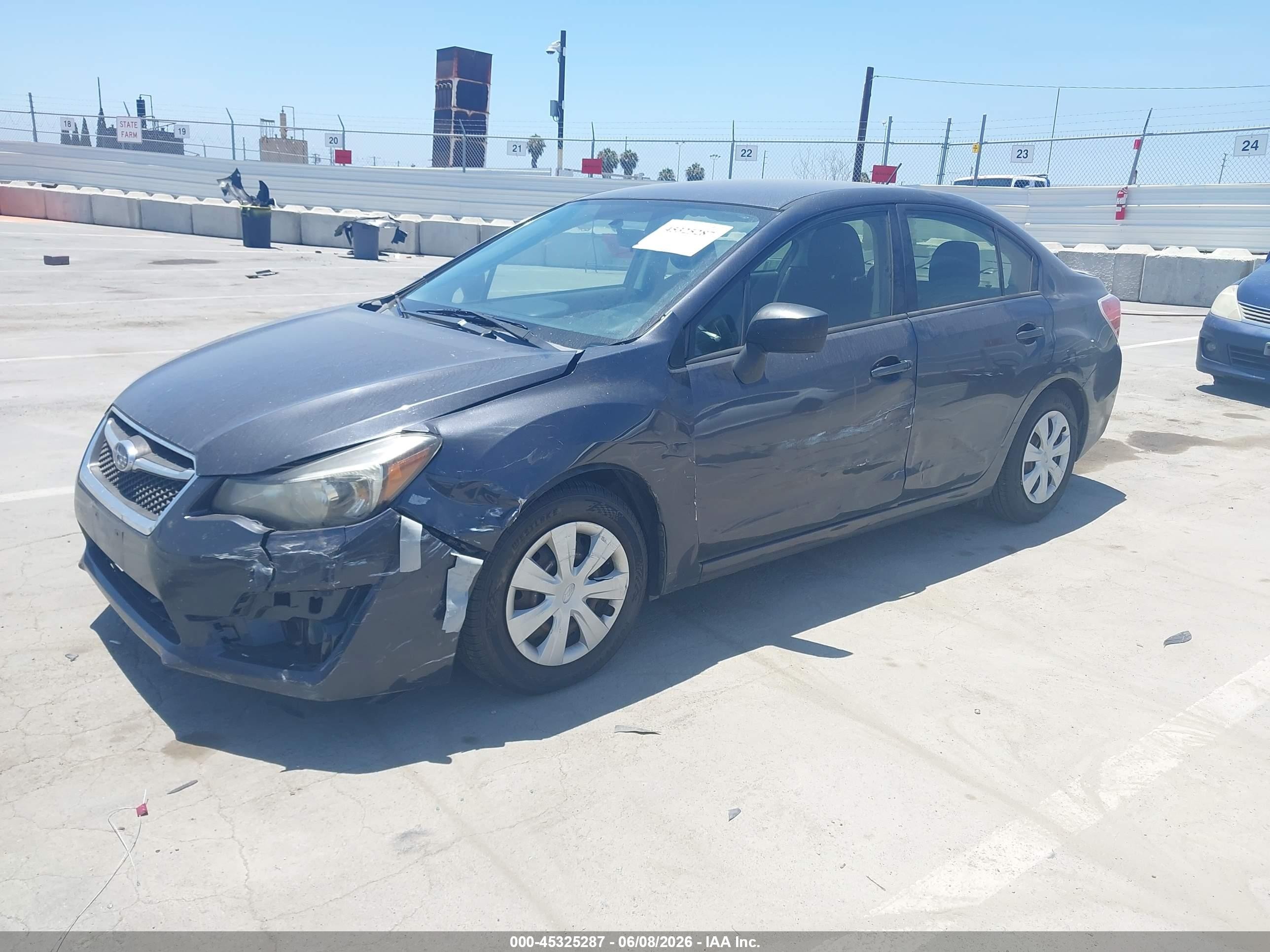 2015 Subaru Impreza 2.0i Gray vin: JF1GJAA62FH018181