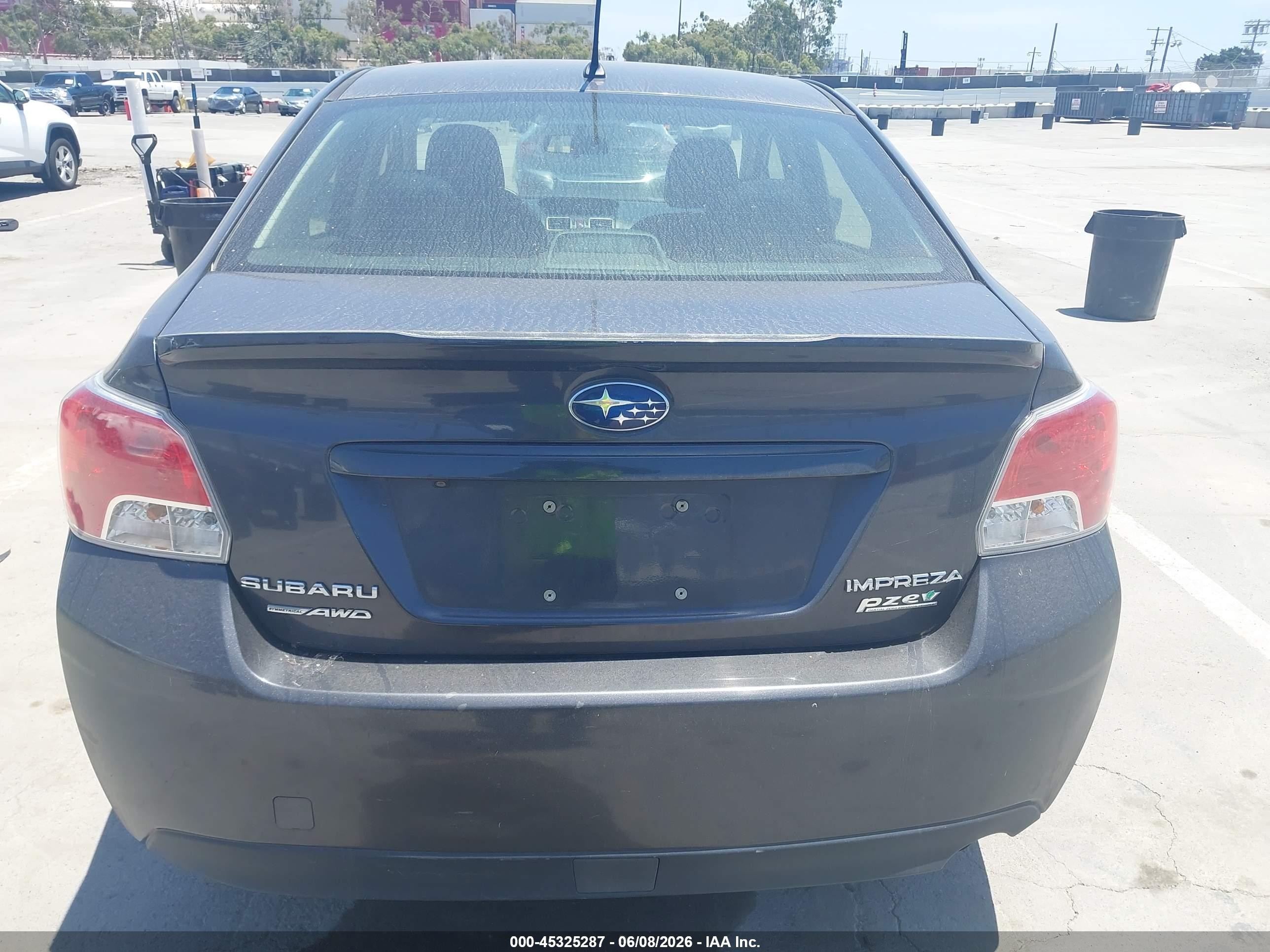 2015 Subaru Impreza 2.0i Gray vin: JF1GJAA62FH018181