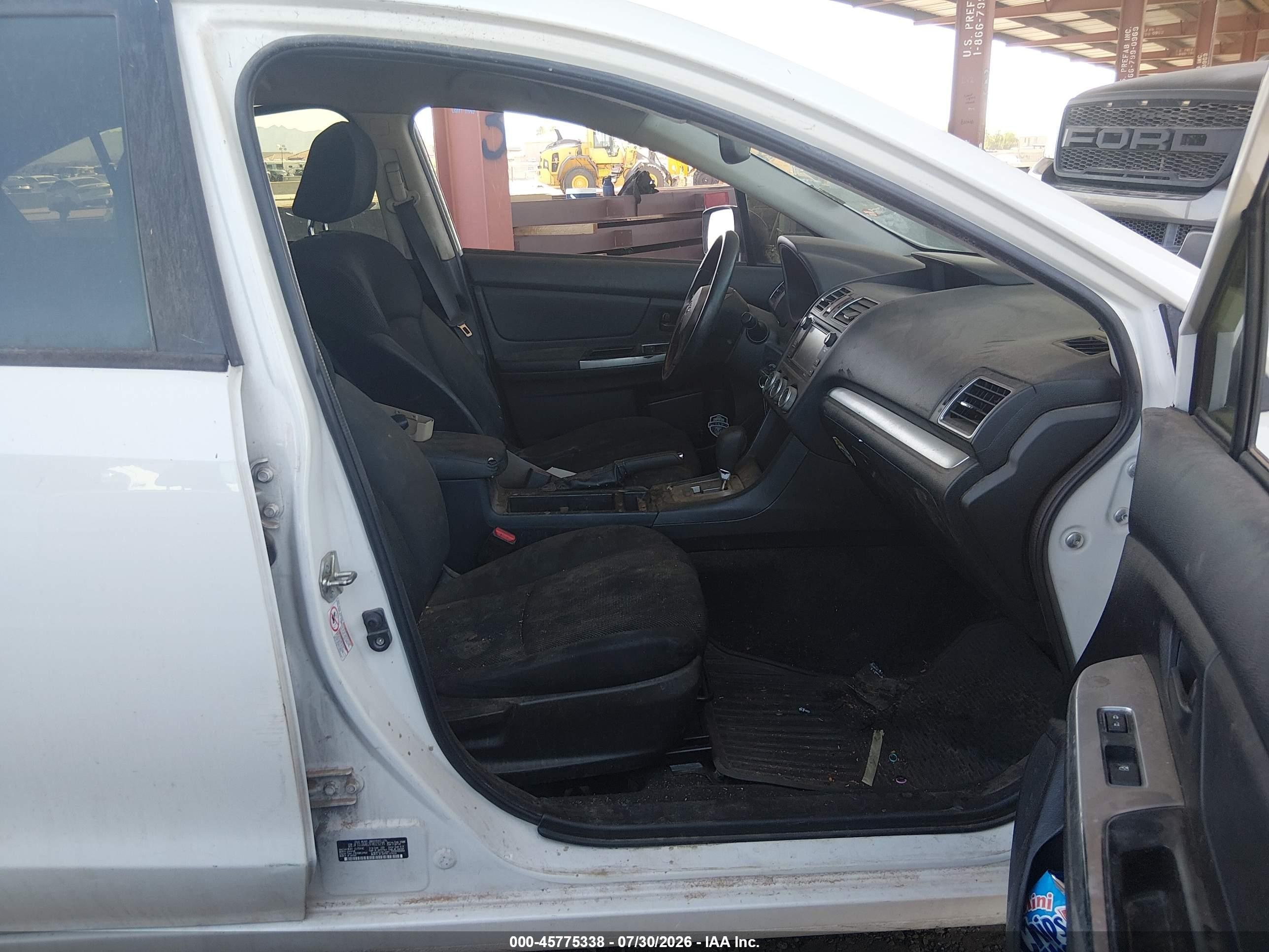 2015 Subaru Impreza 2.0i White vin: JF1GJAA62FH023235