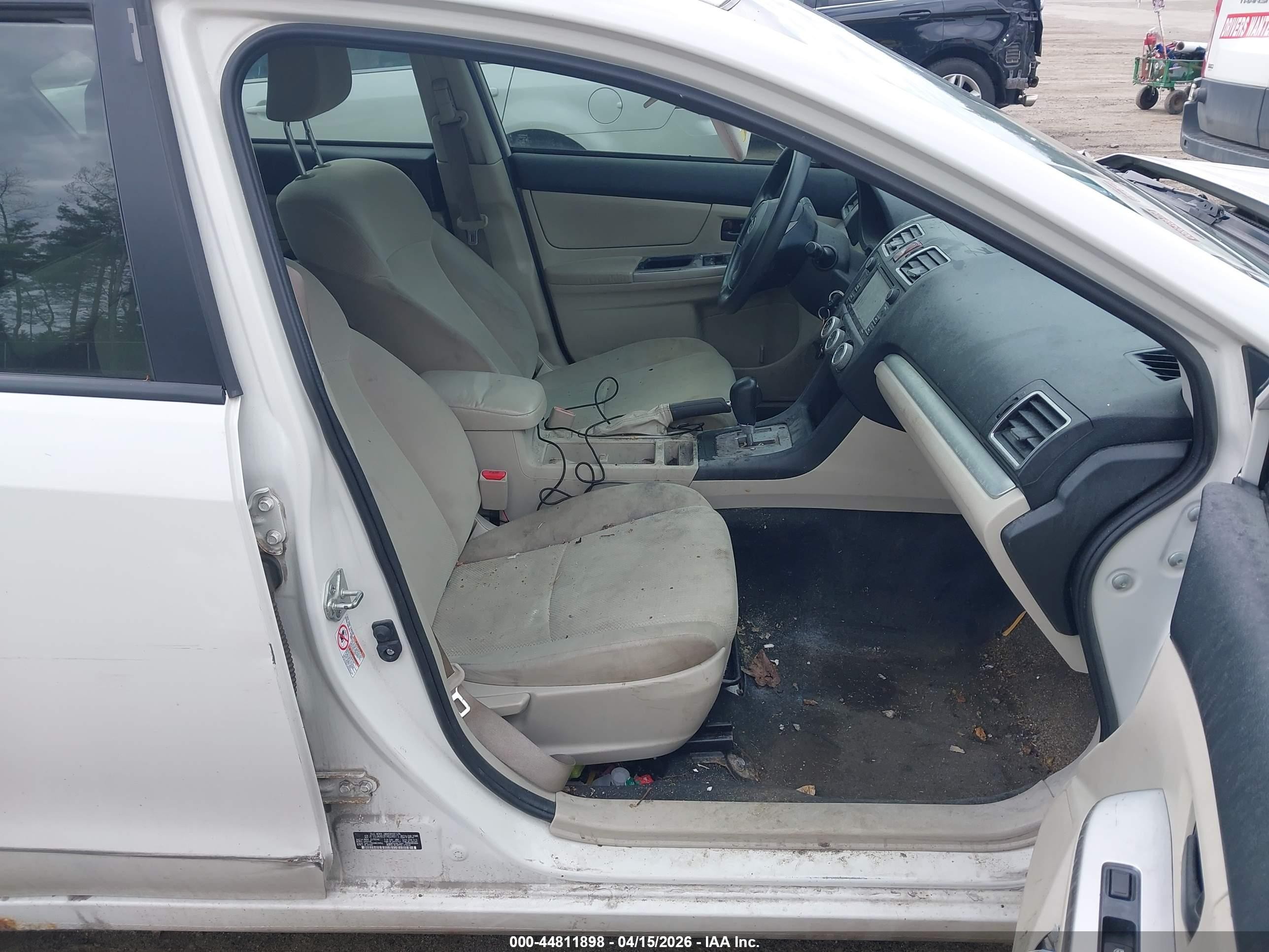 2015 Subaru Impreza 2.0i Белый vin: JF1GJAA62FH024613