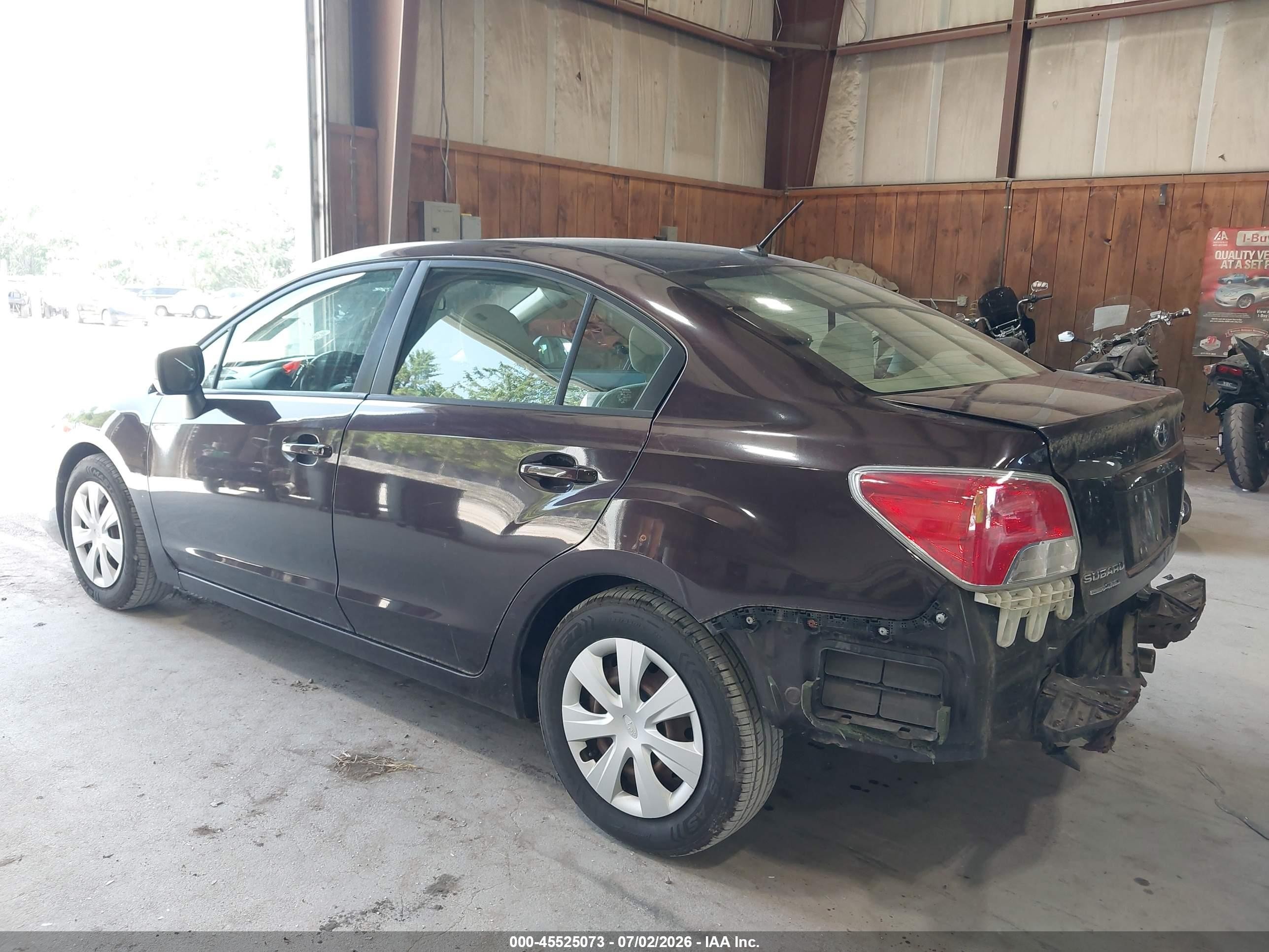 2012 Subaru Impreza 2.0i Purple vin: JF1GJAA63CH006469