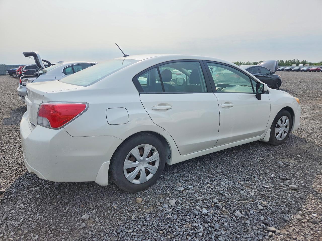 2012 Subaru Impreza White vin: JF1GJAA63CH007248