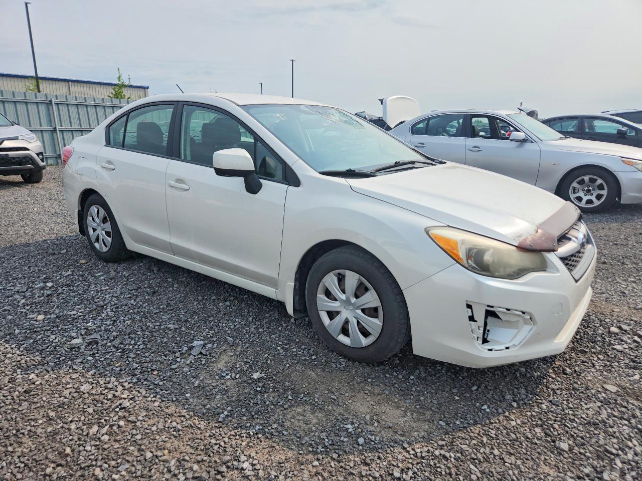 2012 Subaru Impreza White vin: JF1GJAA63CH007248
