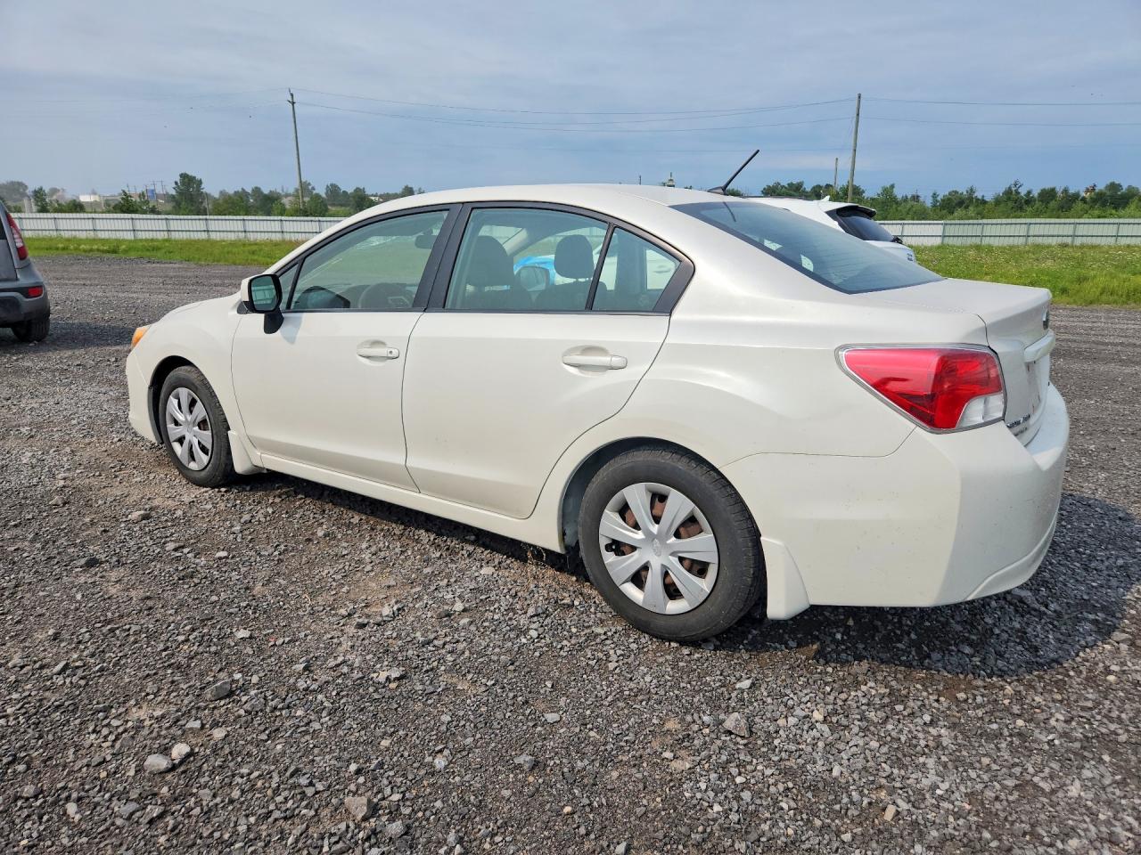 2012 Subaru Impreza White vin: JF1GJAA63CH007248