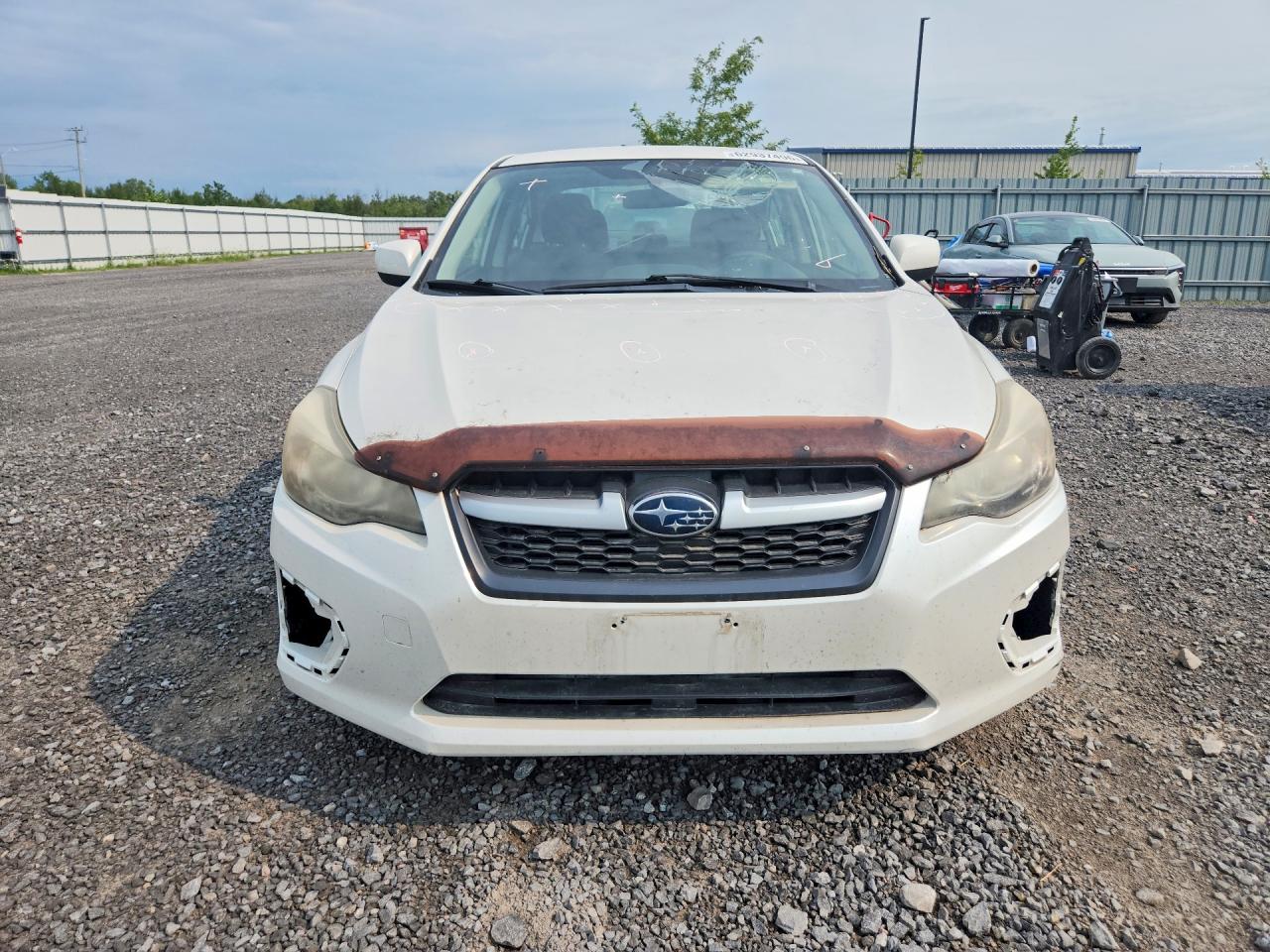 2012 Subaru Impreza White vin: JF1GJAA63CH007248