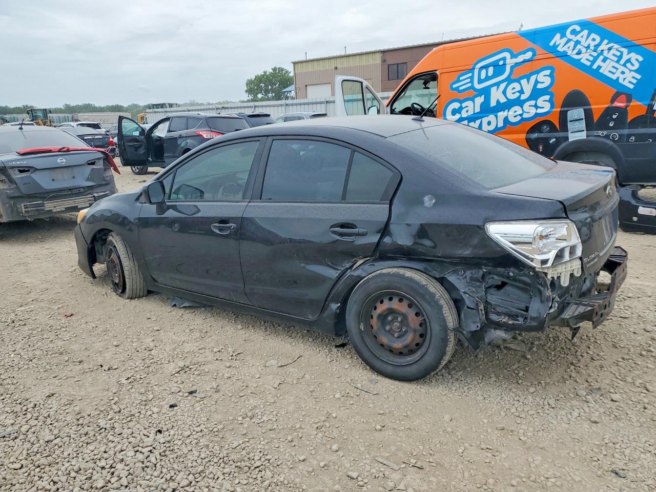 2012 Subaru Impreza Black vin: JF1GJAA63CH012823