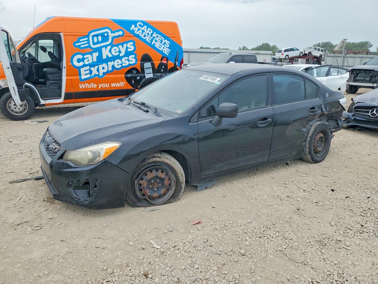 2012 Subaru Impreza Black vin: JF1GJAA63CH012823