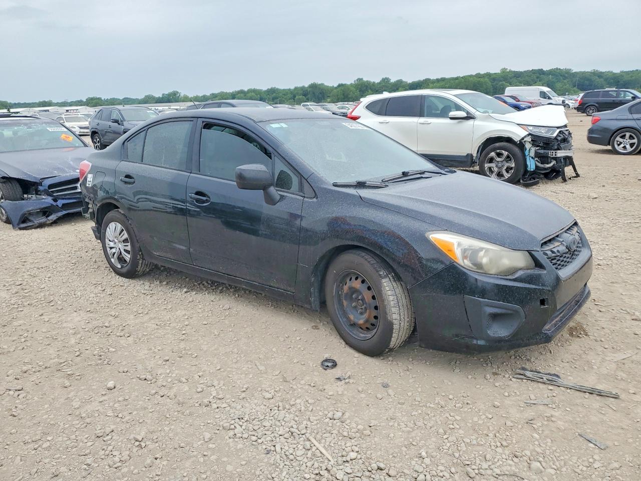 2012 Subaru Impreza Black vin: JF1GJAA63CH012823