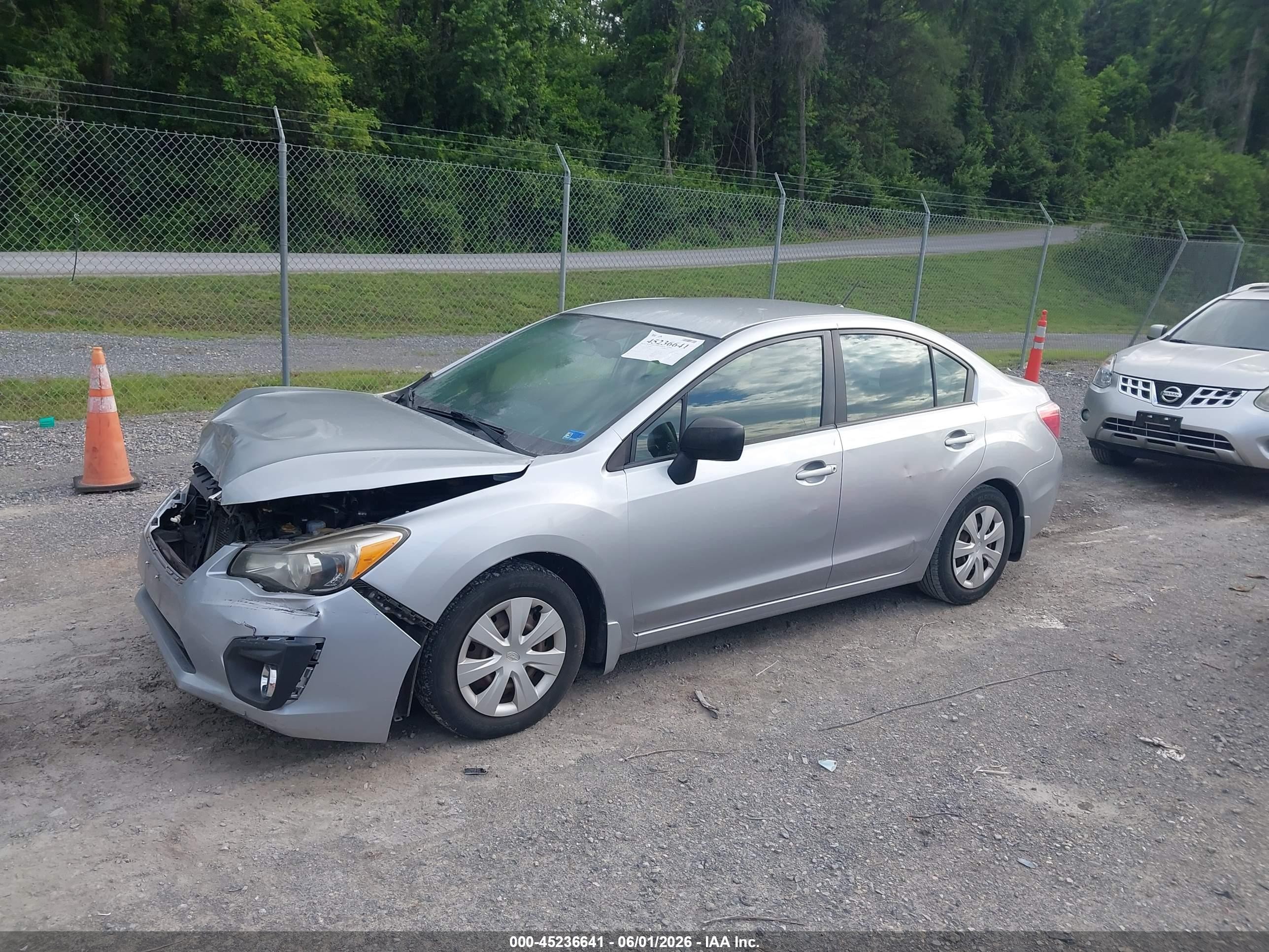2012 Subaru Impreza 2.0i Silver vin: JF1GJAA63CH014426
