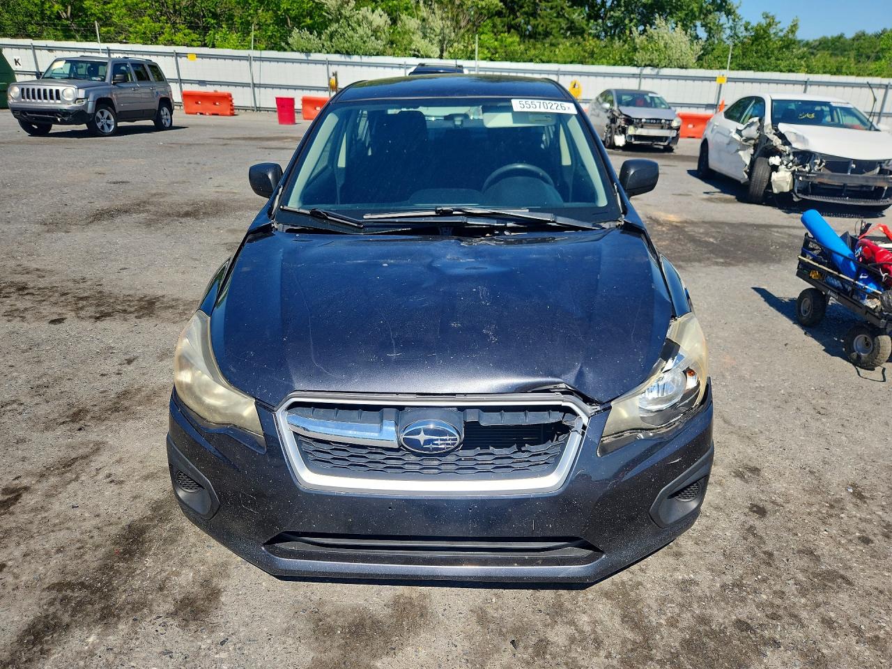 2012 Subaru Impreza Gray vin: JF1GJAA63CH023370