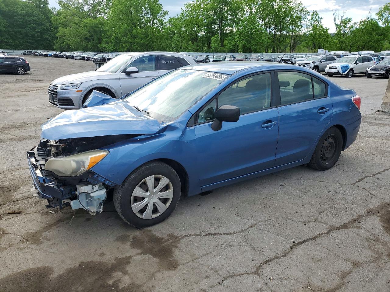 2014 Subaru Impreza Blue vin: JF1GJAA63EH006023