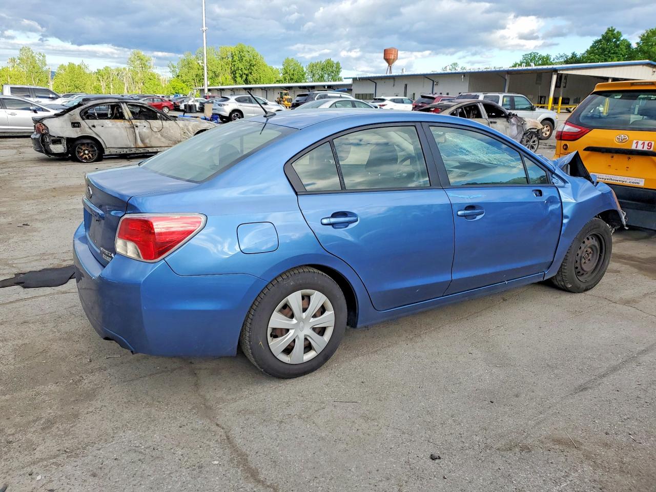 2014 Subaru Impreza Blue vin: JF1GJAA63EH006023