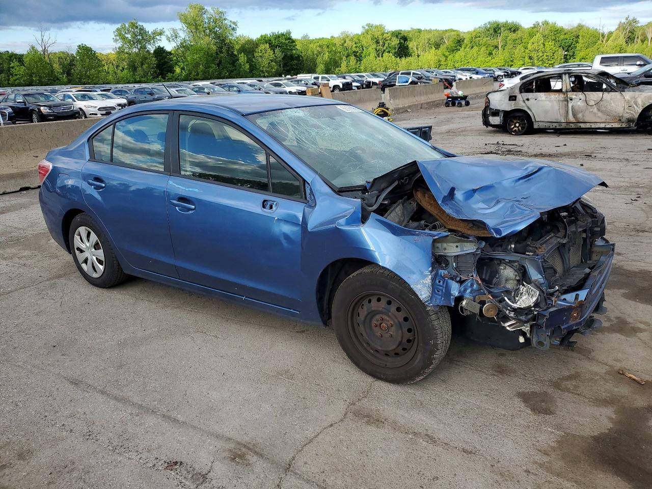 2014 Subaru Impreza Blue vin: JF1GJAA63EH006023