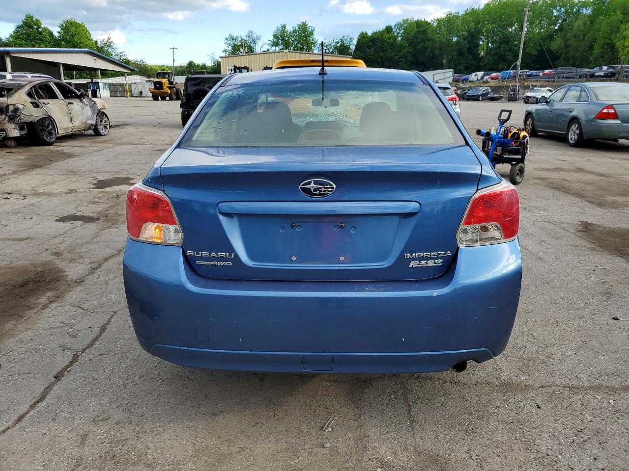 2014 Subaru Impreza Blue vin: JF1GJAA63EH006023