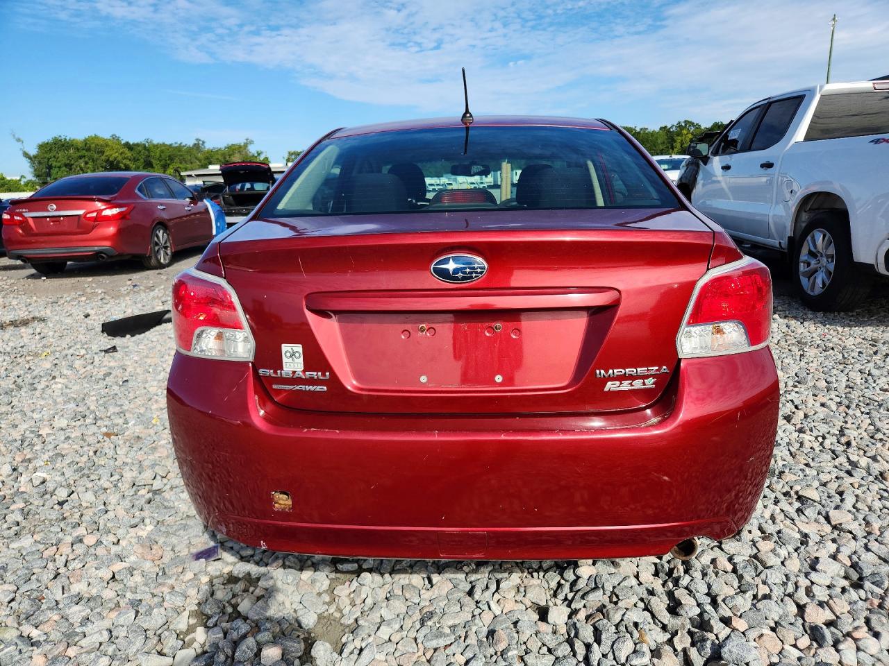 2014 Subaru Impreza Maroon vin: JF1GJAA63EH021279