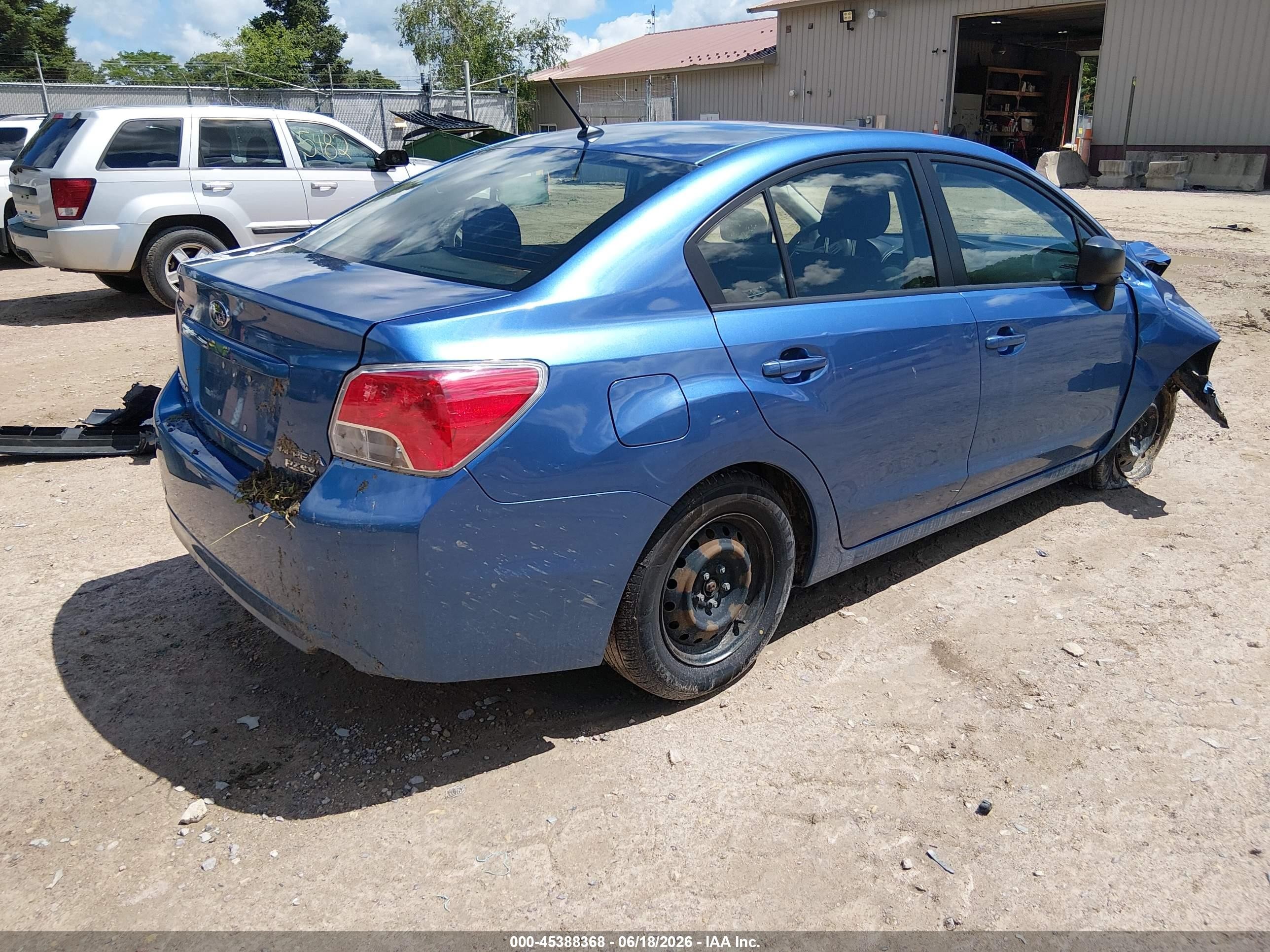 2014 Subaru Impreza 2.0i Синий vin: JF1GJAA63EH022321