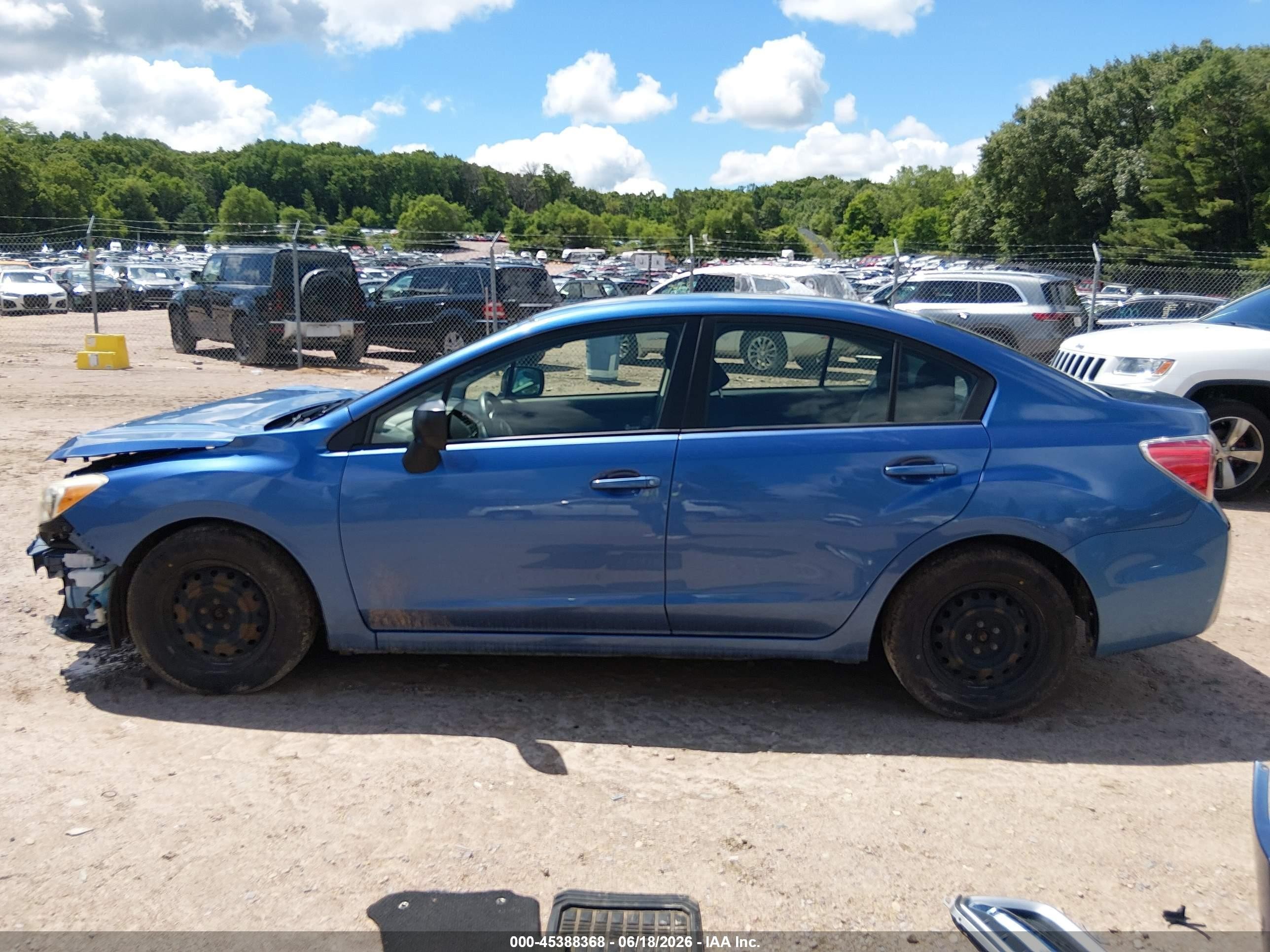 2014 Subaru Impreza 2.0i Синий vin: JF1GJAA63EH022321