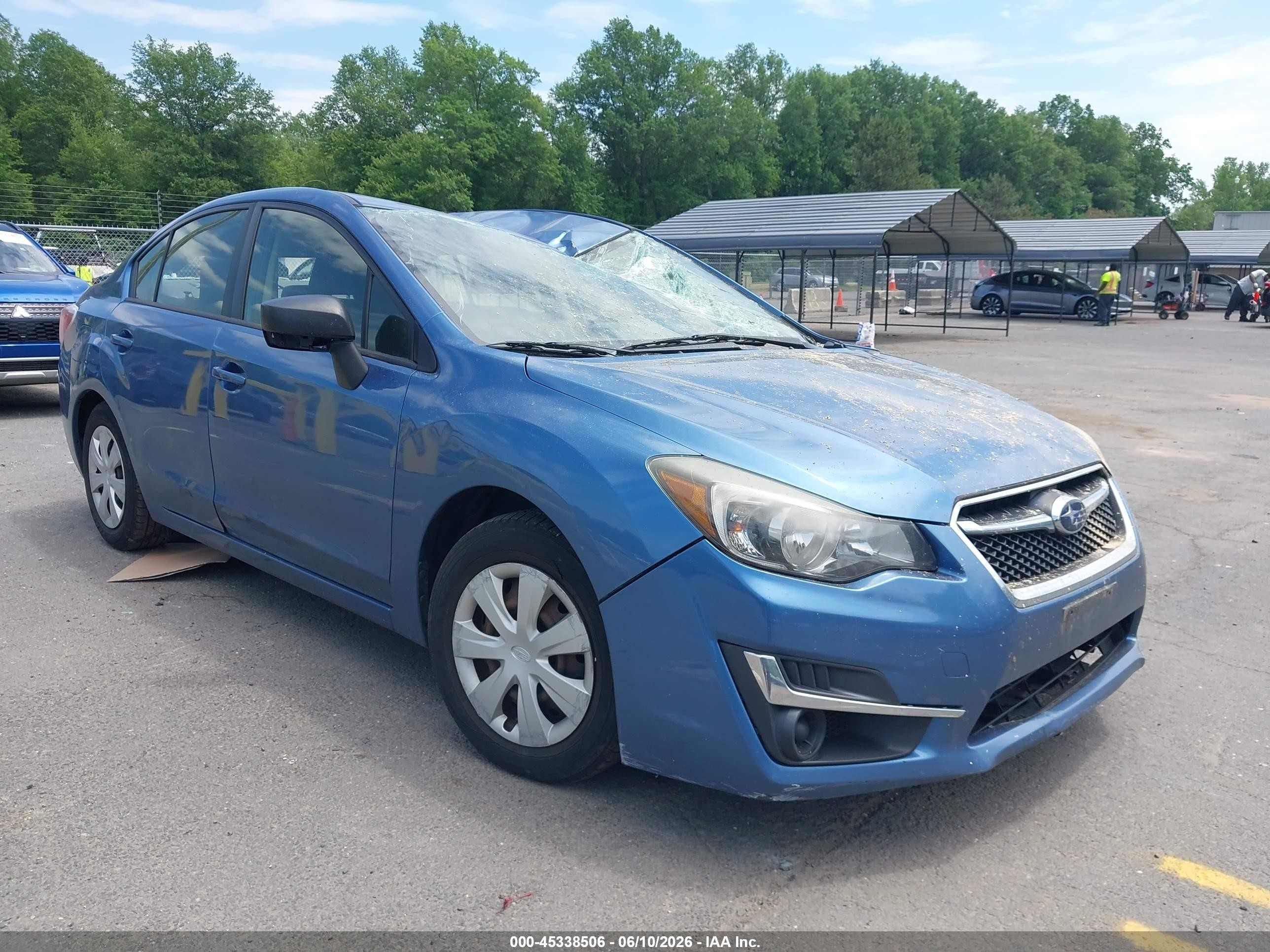 2015 Subaru Impreza 2.0i Blue vin: JF1GJAA63FH007268