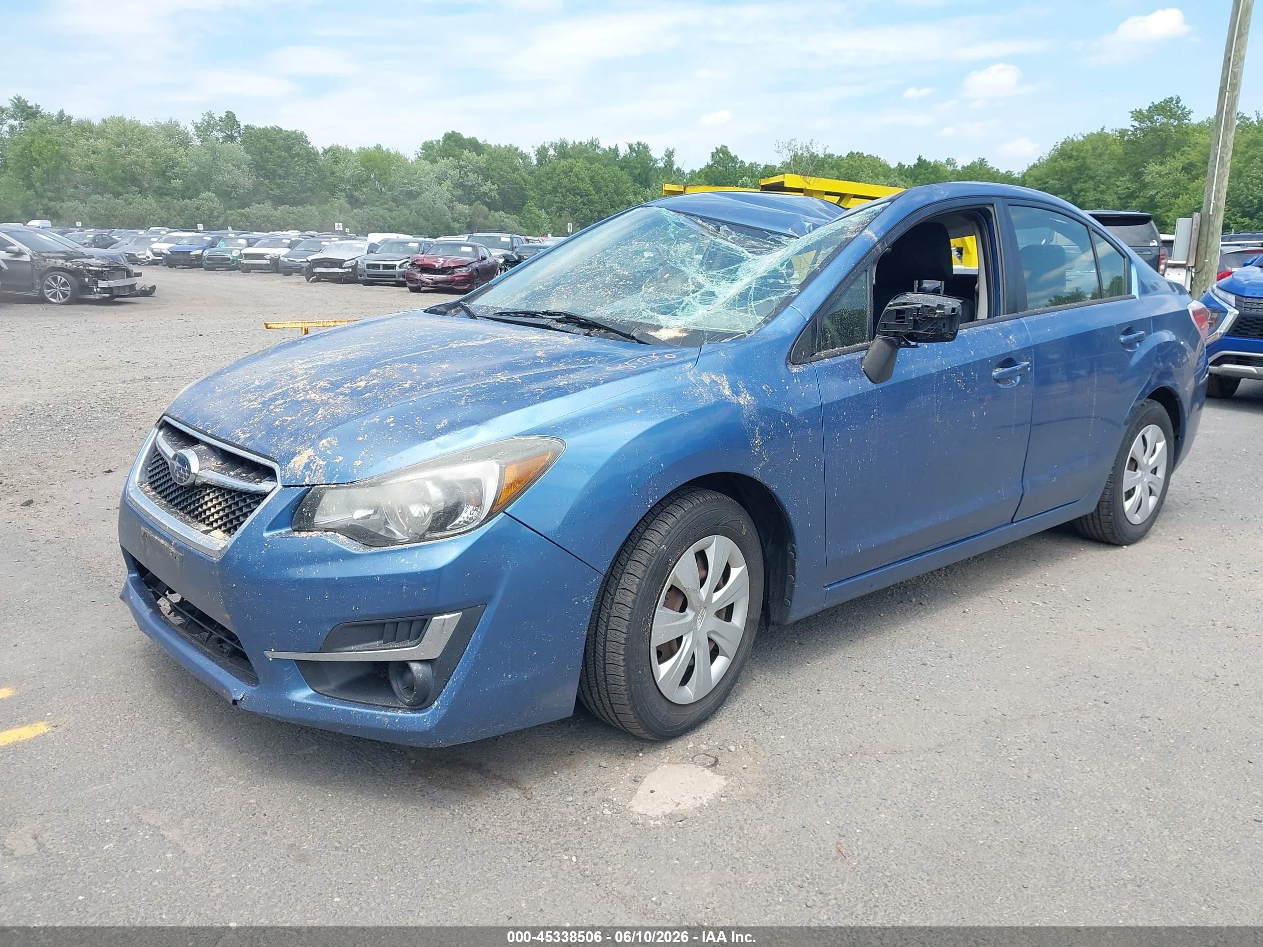 2015 Subaru Impreza 2.0i Blue vin: JF1GJAA63FH007268