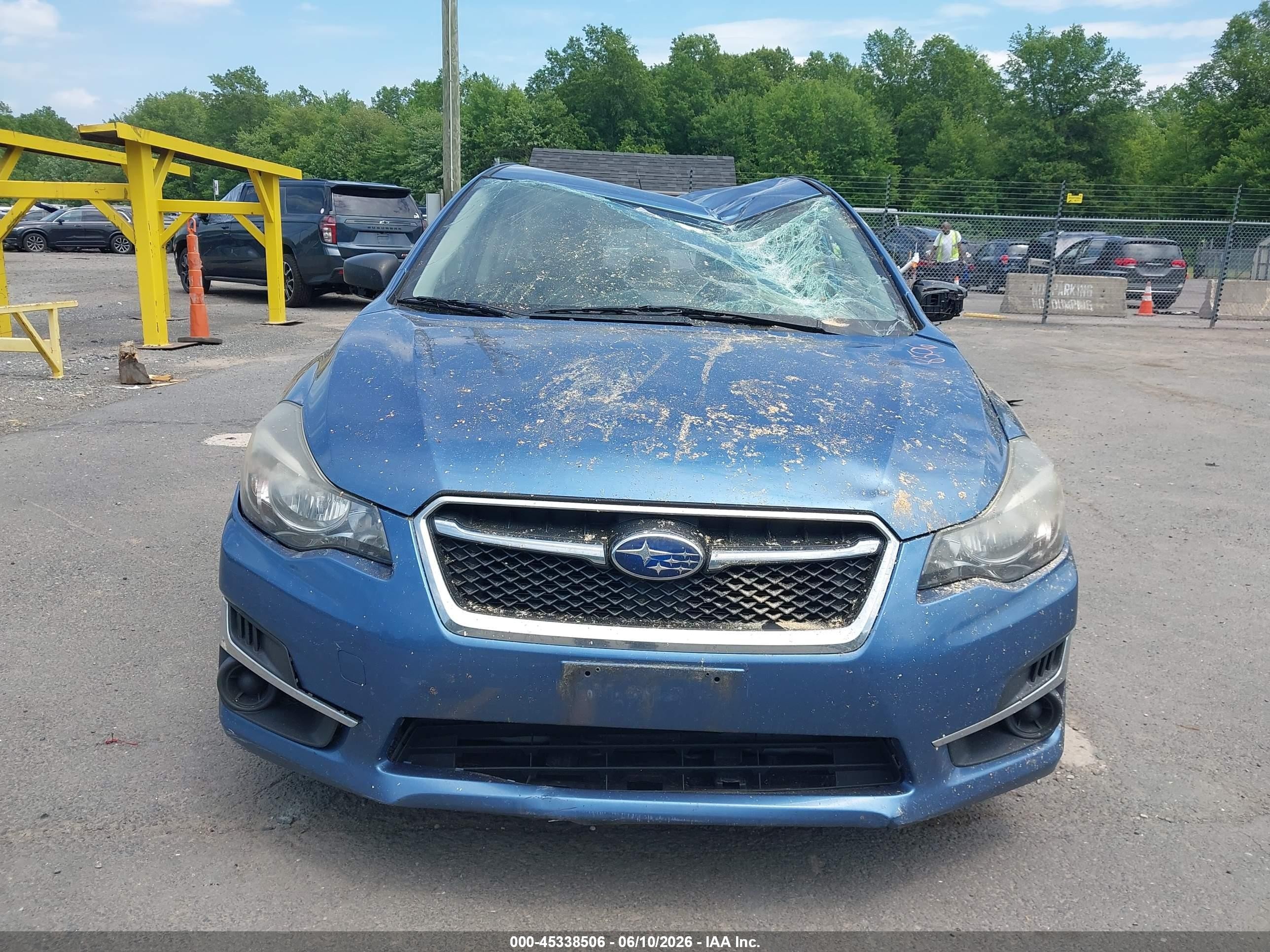 2015 Subaru Impreza 2.0i Blue vin: JF1GJAA63FH007268