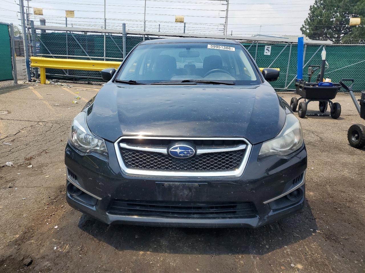 2015 Subaru Impreza Black vin: JF1GJAA63FH020036