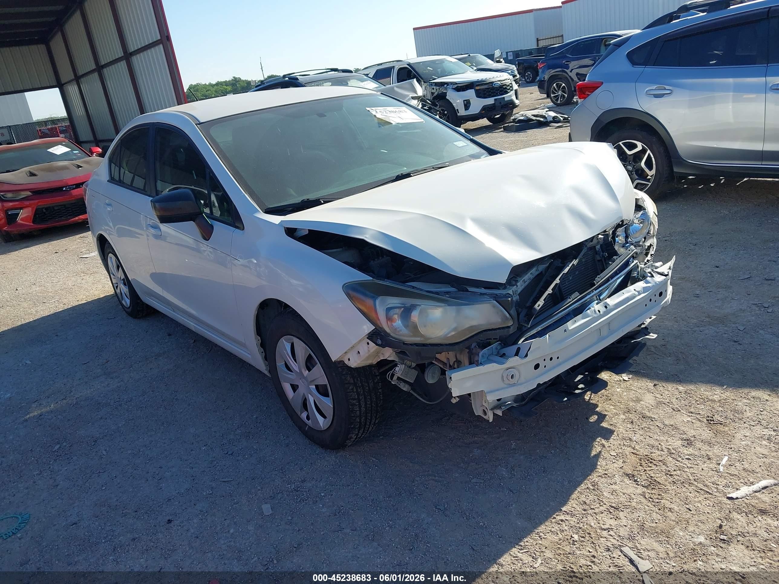 2015 Subaru Impreza 2.0i White vin: JF1GJAA63FH023924