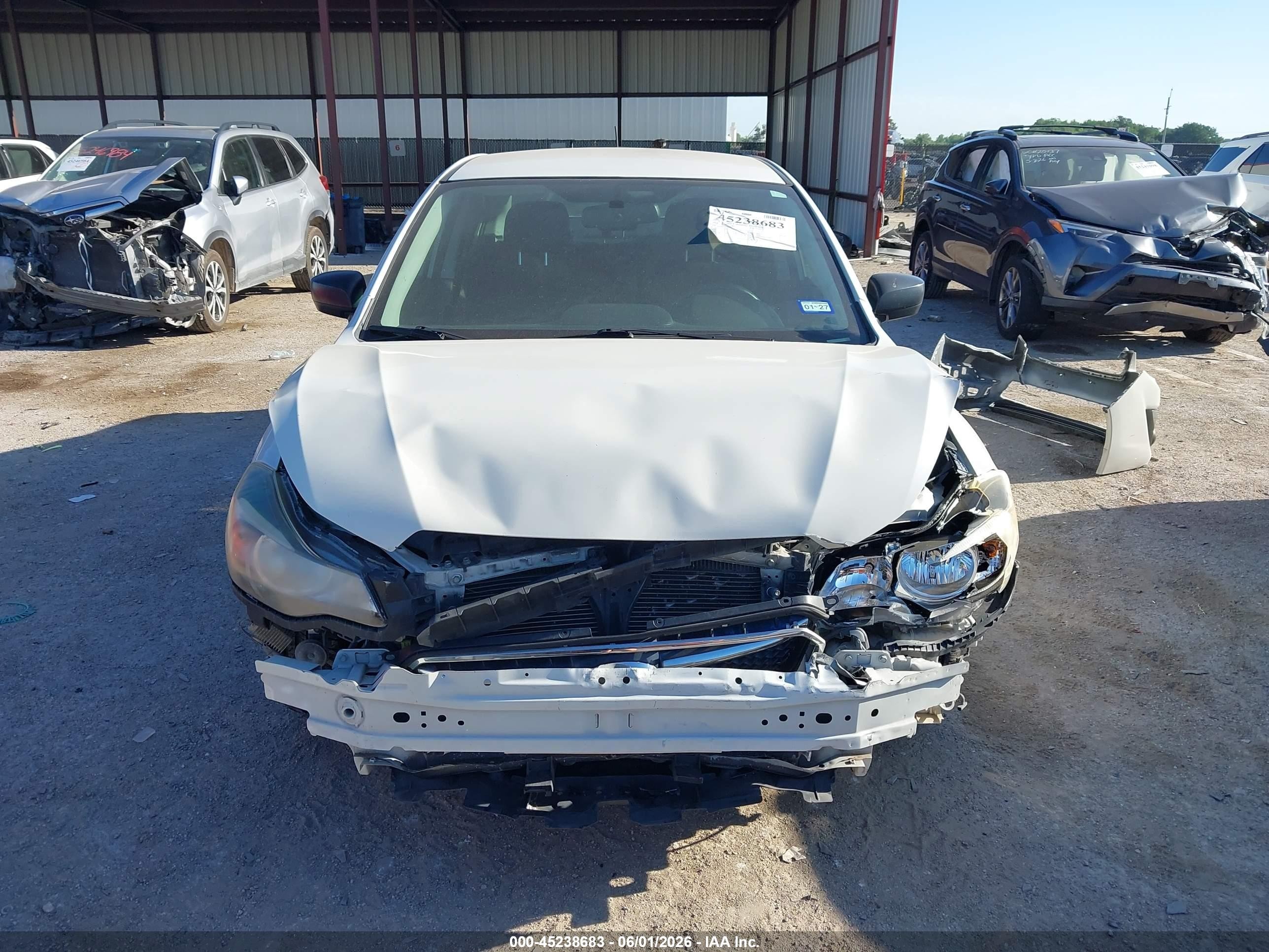 2015 Subaru Impreza 2.0i White vin: JF1GJAA63FH023924