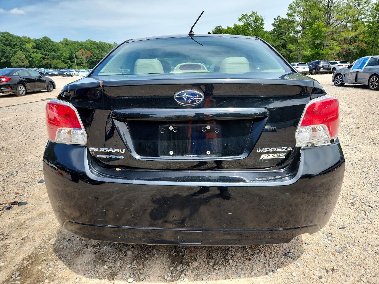 2012 Subaru Impreza Black vin: JF1GJAA64CG011718