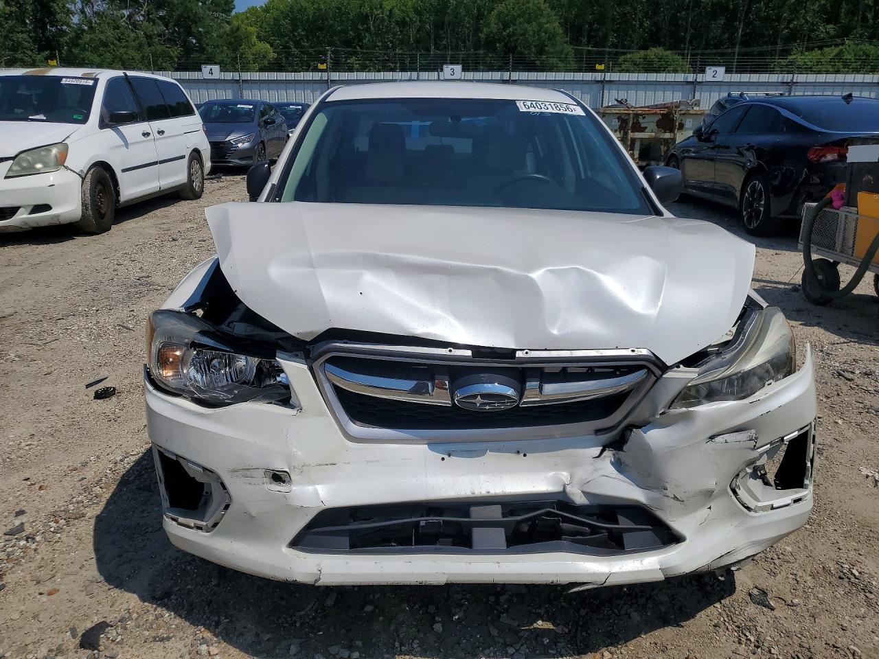 2012 Subaru Impreza White vin: JF1GJAA64CH008103