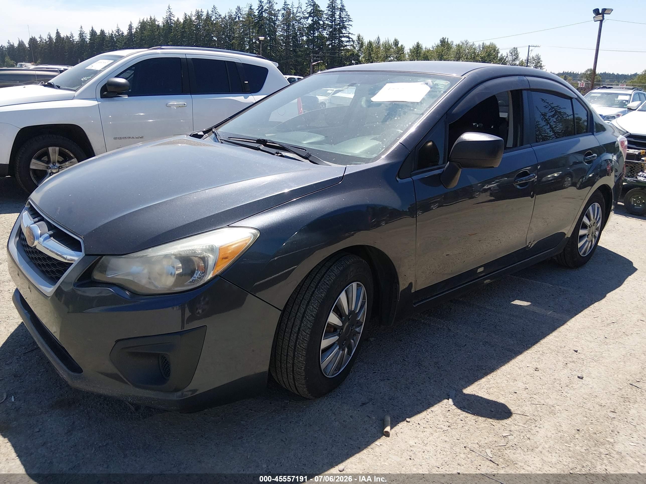 2013 Subaru Impreza 2.0i Gray vin: JF1GJAA64DH008992