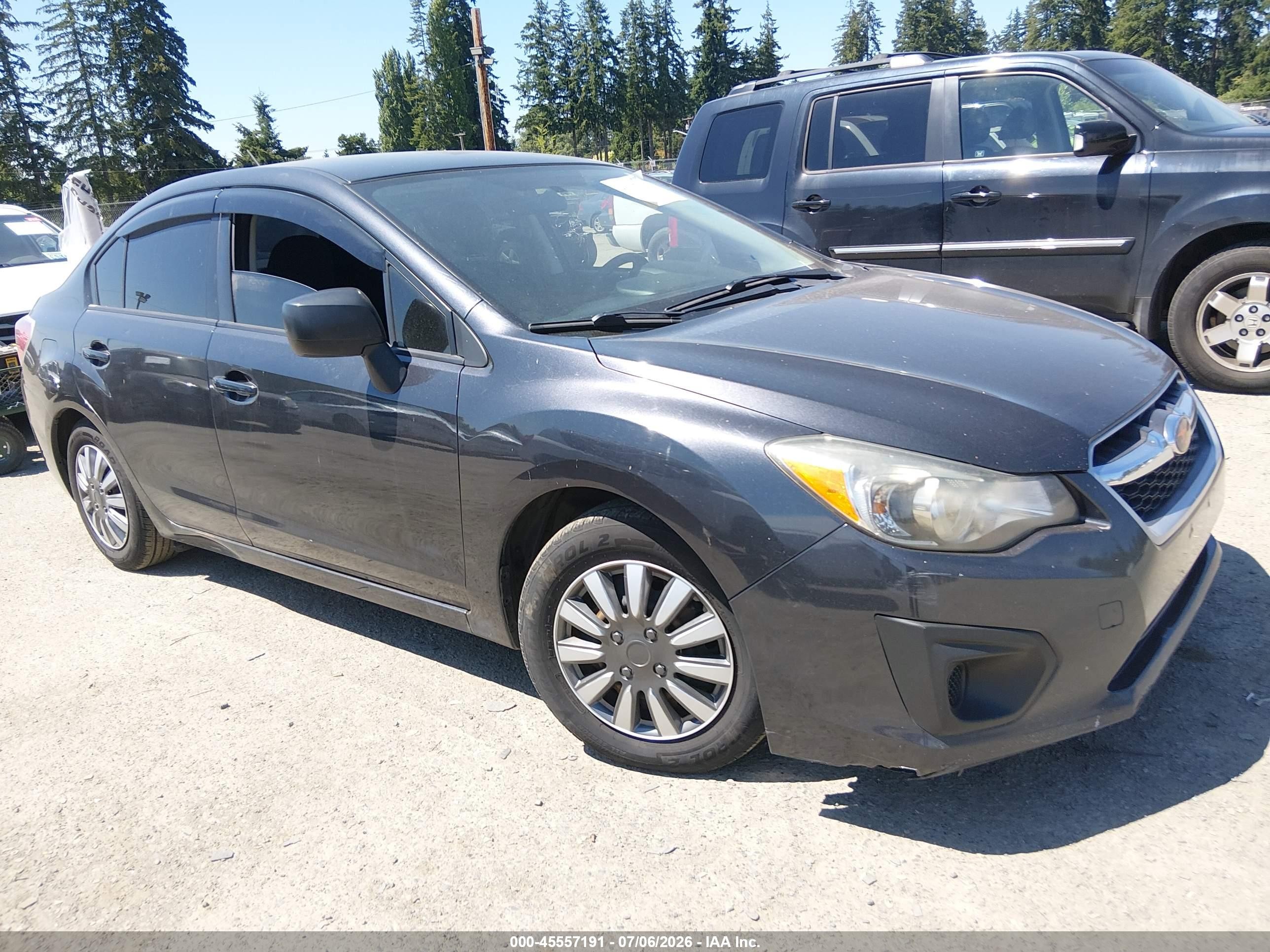 2013 Subaru Impreza 2.0i Gray vin: JF1GJAA64DH008992
