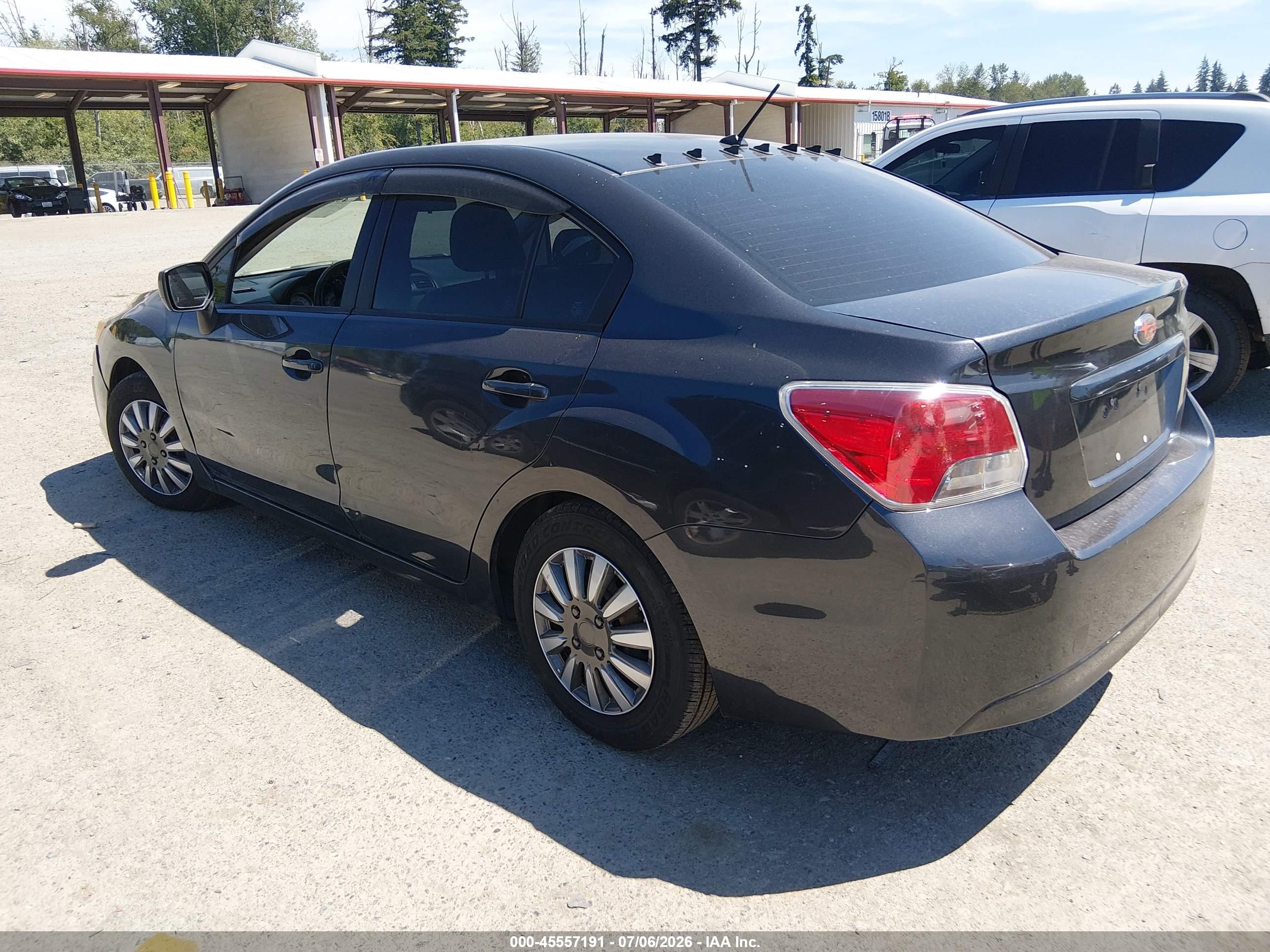 2013 Subaru Impreza 2.0i Gray vin: JF1GJAA64DH008992