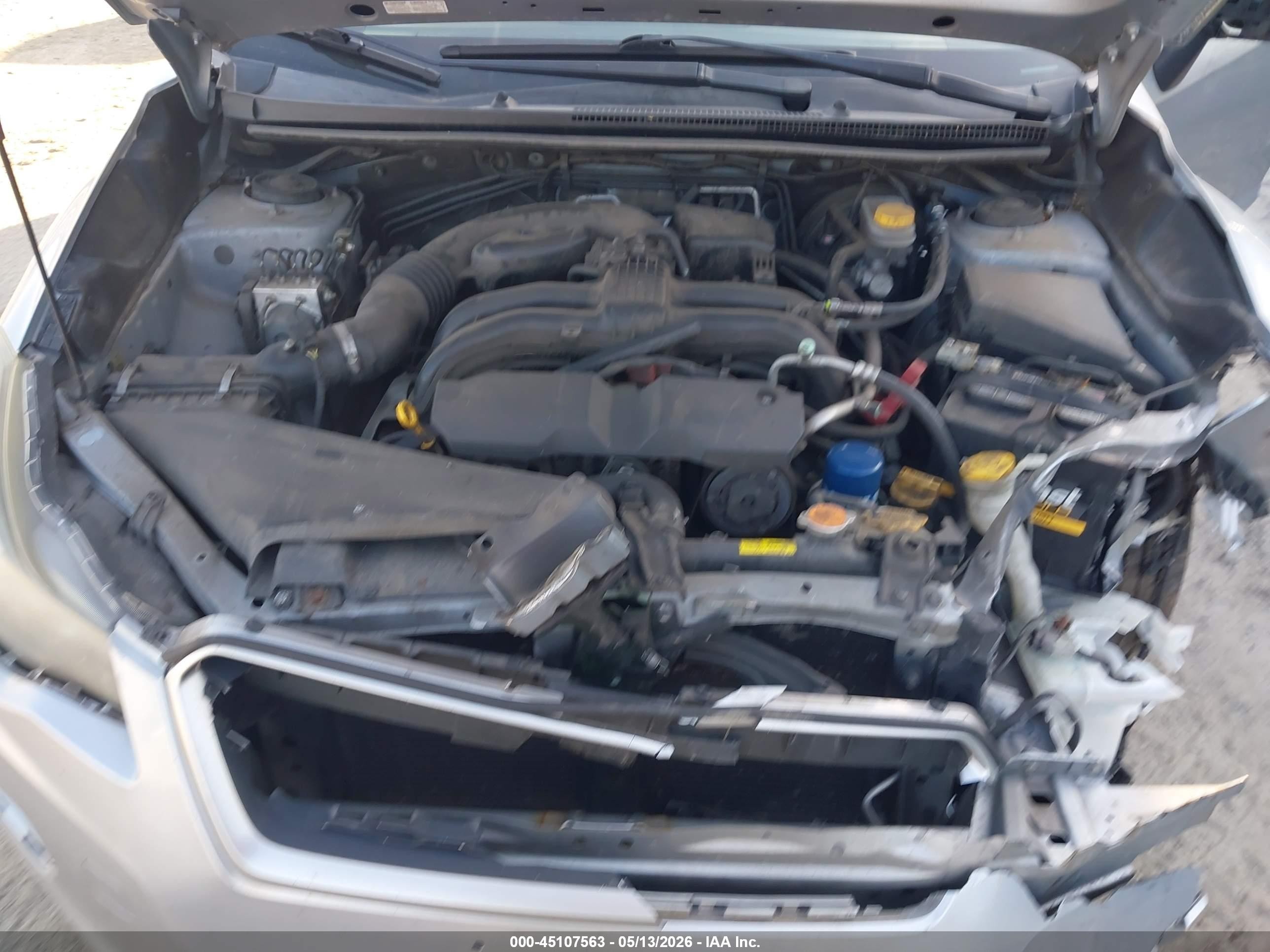 2013 Subaru Impreza 2.0i Серебряный vin: JF1GJAA64DH034802