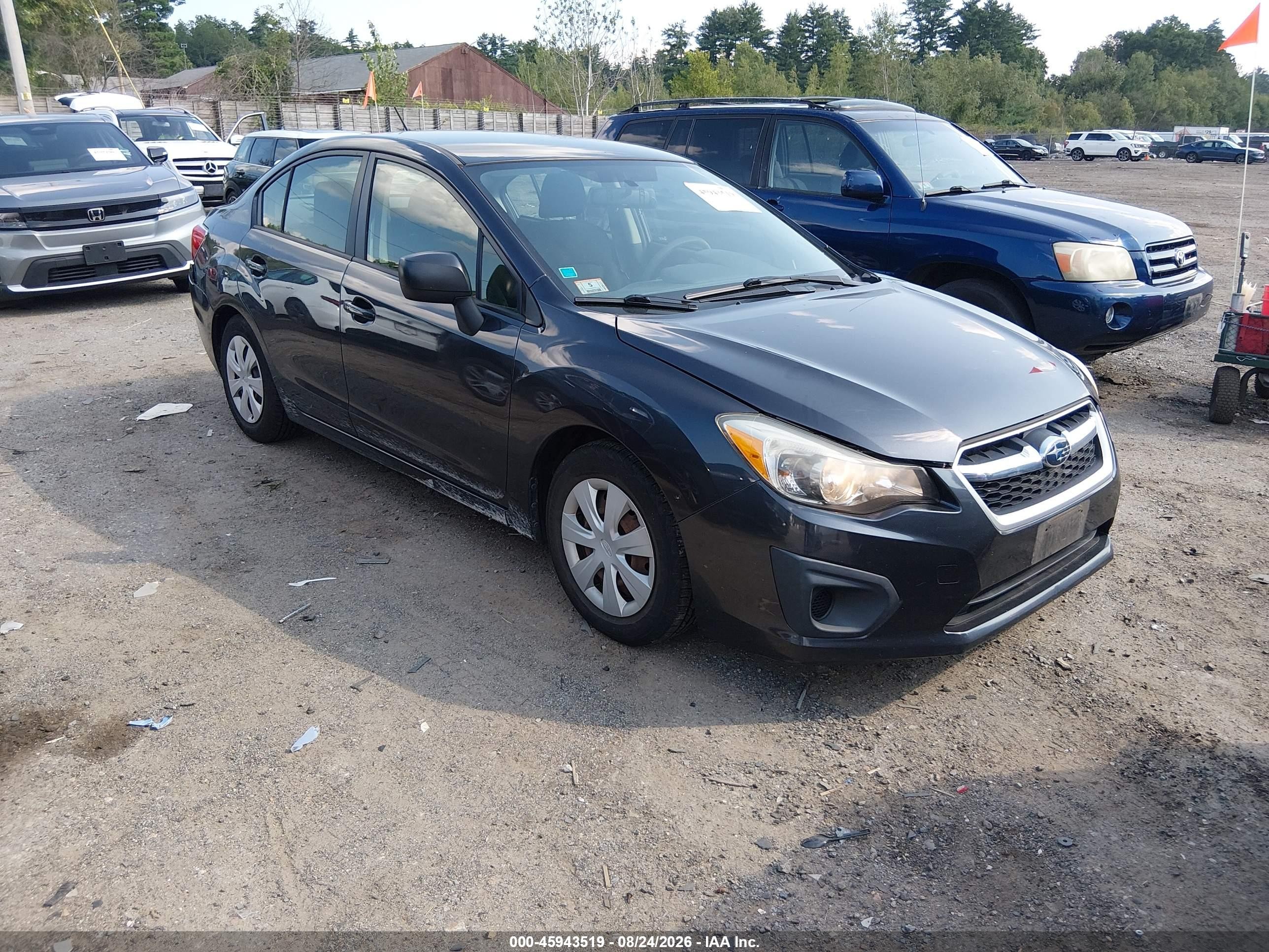 2014 Subaru Impreza 2.0i Gray vin: JF1GJAA64EH023543