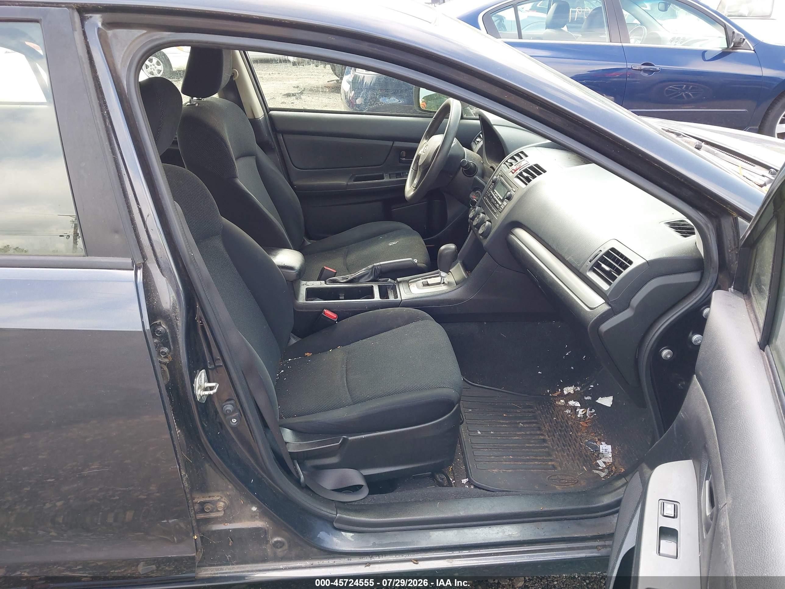 2014 Subaru Impreza 2.0i Black vin: JF1GJAA64EH026183
