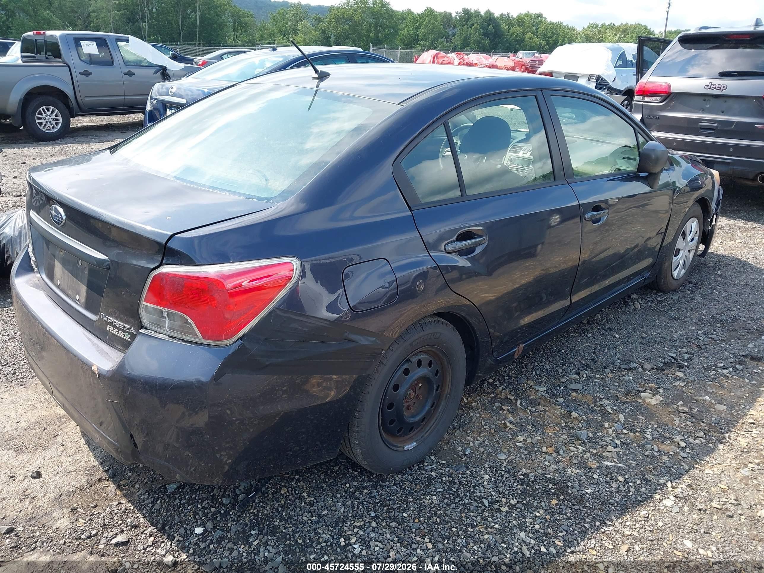 2014 Subaru Impreza 2.0i Black vin: JF1GJAA64EH026183