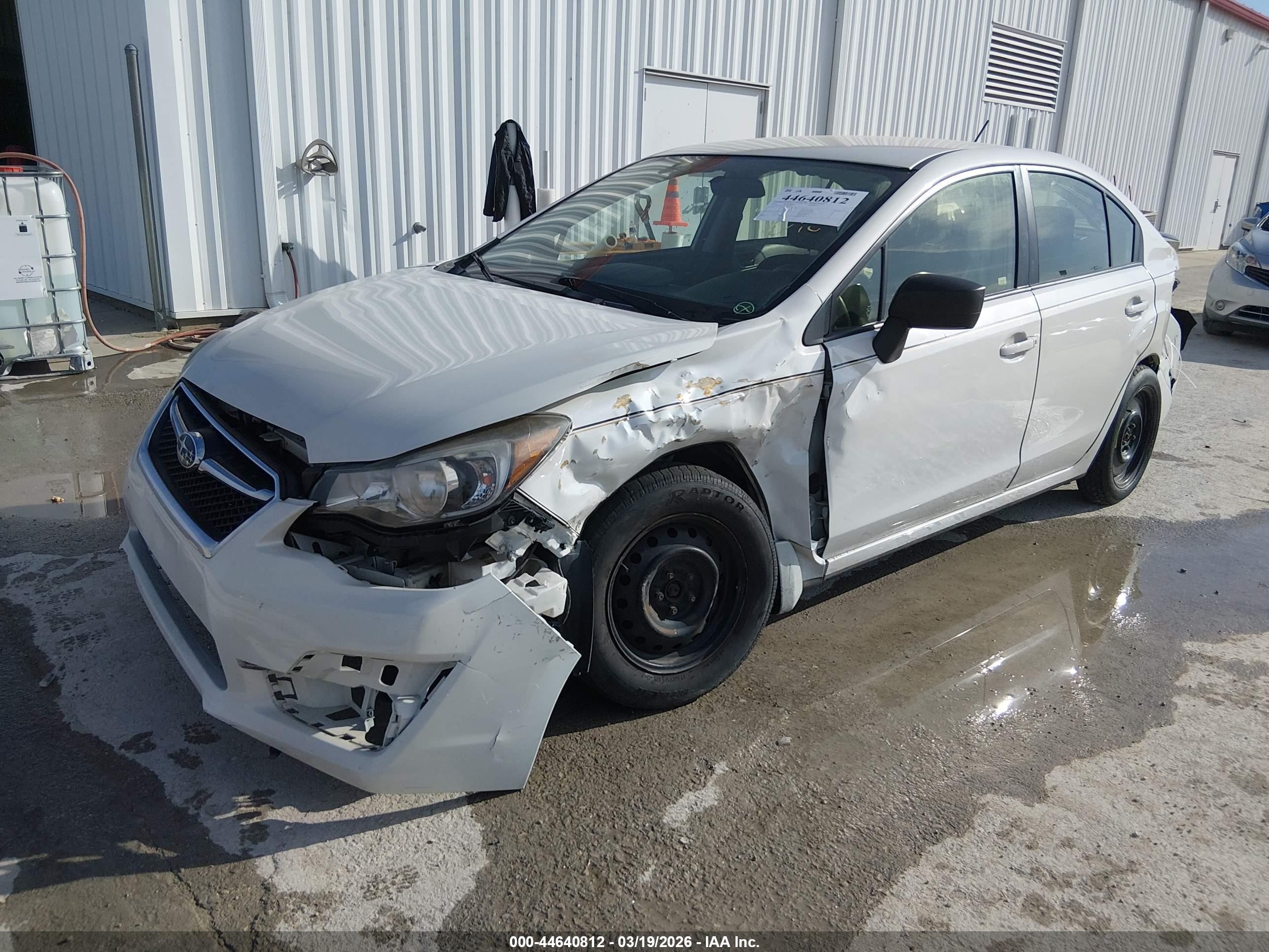 2016 Subaru Impreza 2.0i White vin: JF1GJAA64GH002193