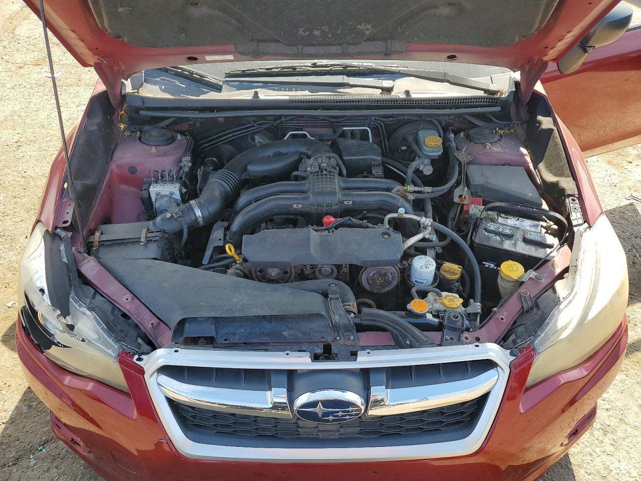 2012 Subaru Impreza Темно-бордовый vin: JF1GJAA65CH013052