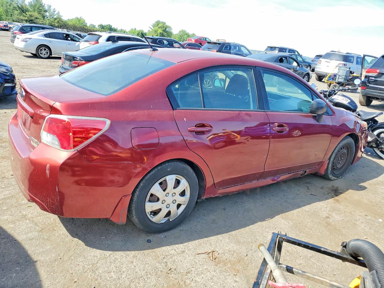2012 Subaru Impreza Темно-бордовый vin: JF1GJAA65CH013052
