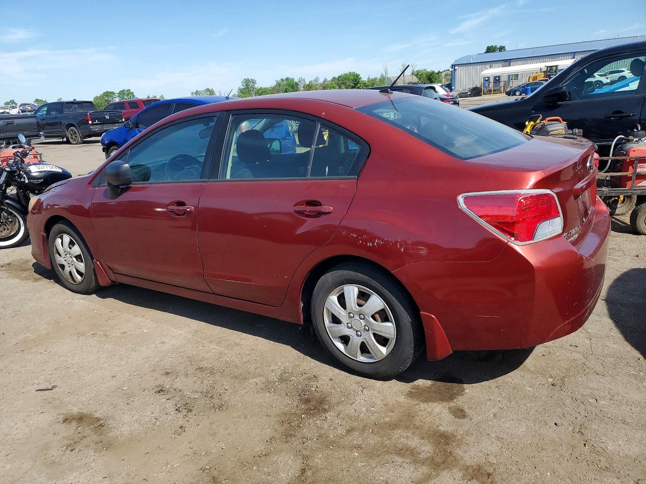 2012 Subaru Impreza Темно-бордовый vin: JF1GJAA65CH013052