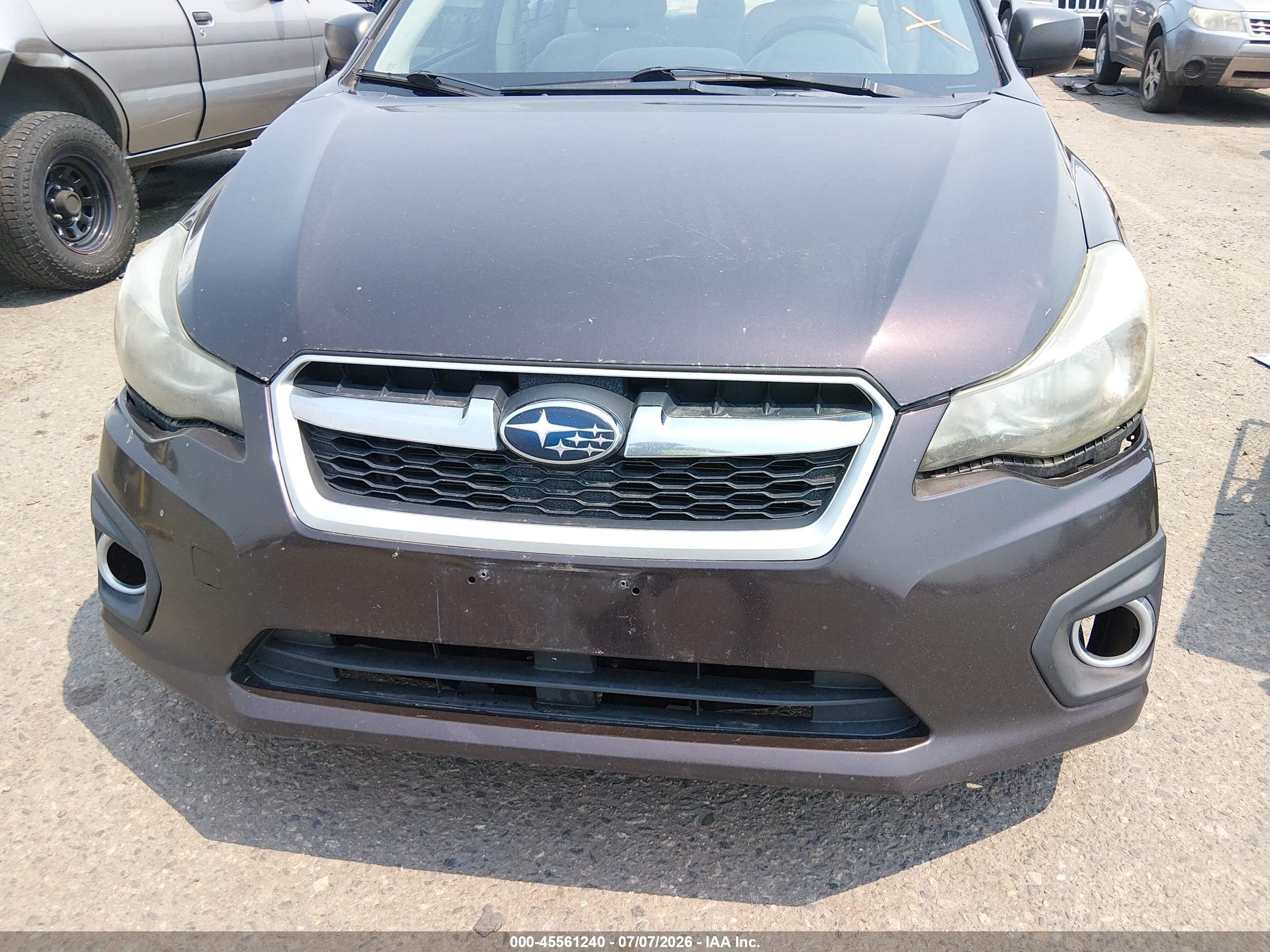 2013 Subaru Impreza 2.0i Maroon vin: JF1GJAA65DG014130