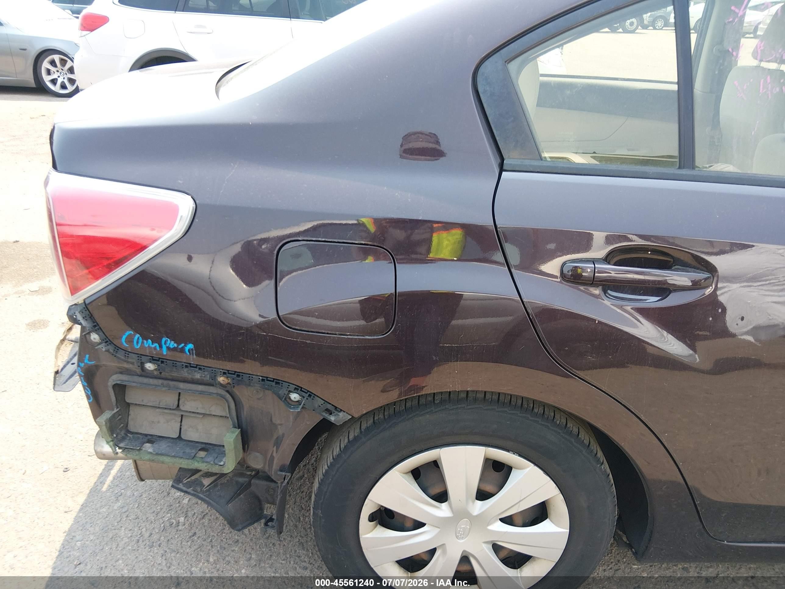 2013 Subaru Impreza 2.0i Maroon vin: JF1GJAA65DG014130