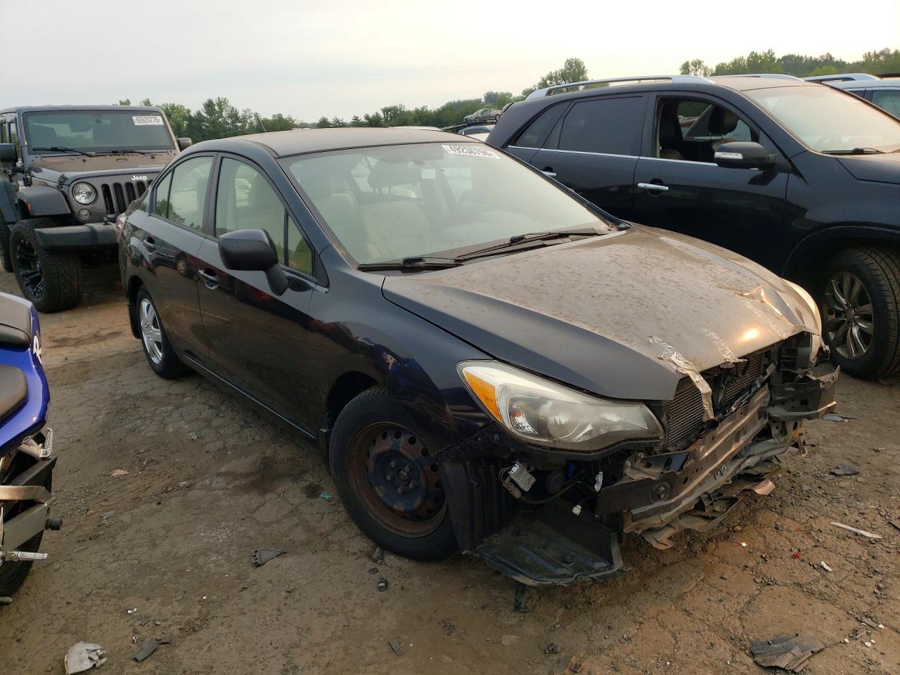 2013 Subaru Impreza Black vin: JF1GJAA65DH024943
