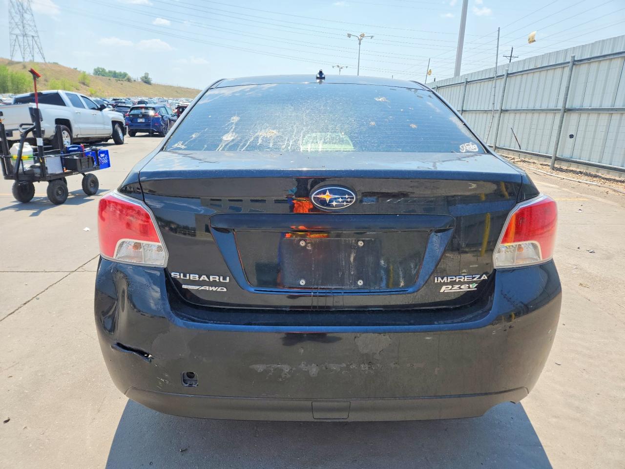 2014 Subaru Impreza Black vin: JF1GJAA65EG005252