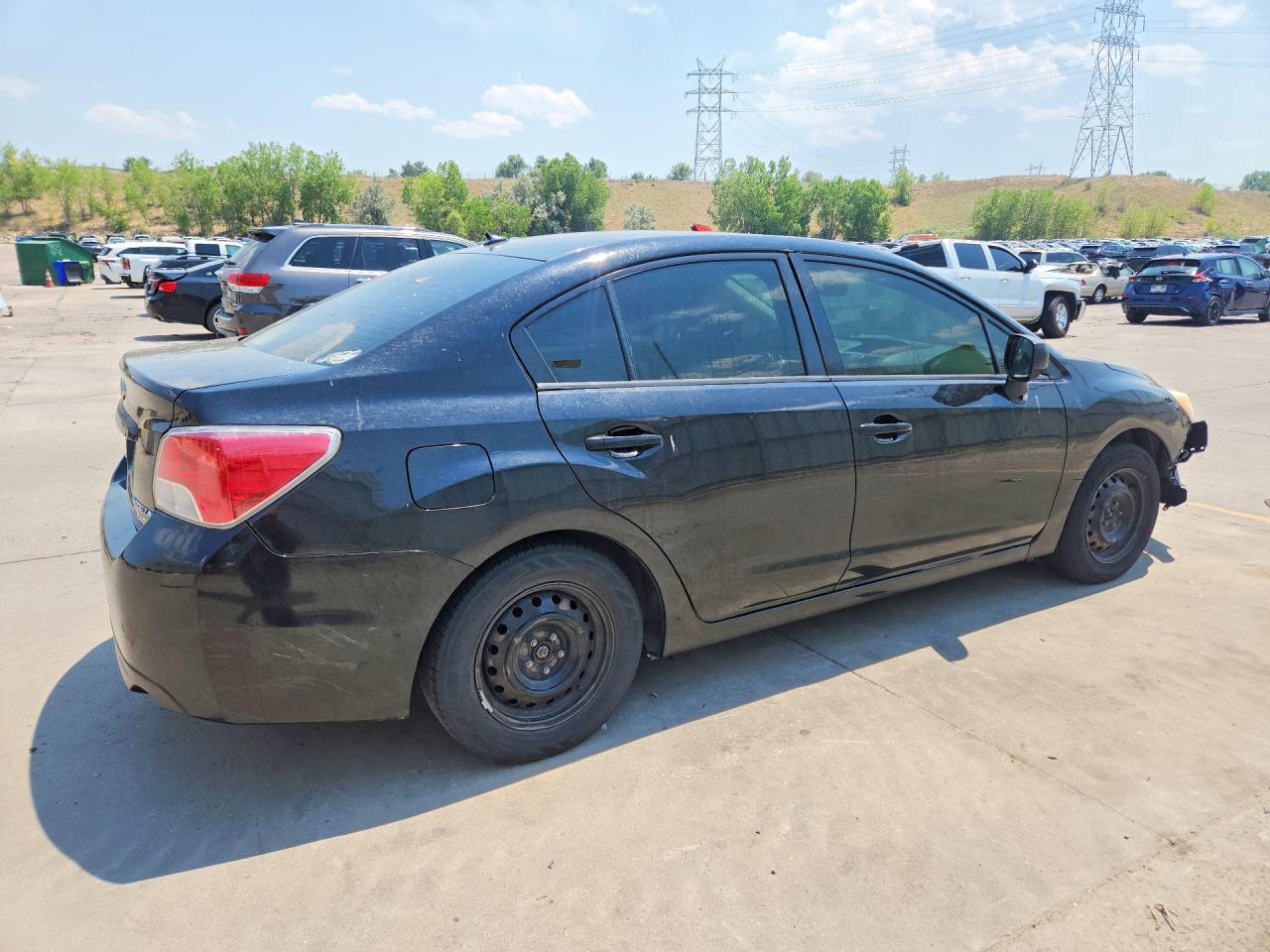 2014 Subaru Impreza Black vin: JF1GJAA65EG005252